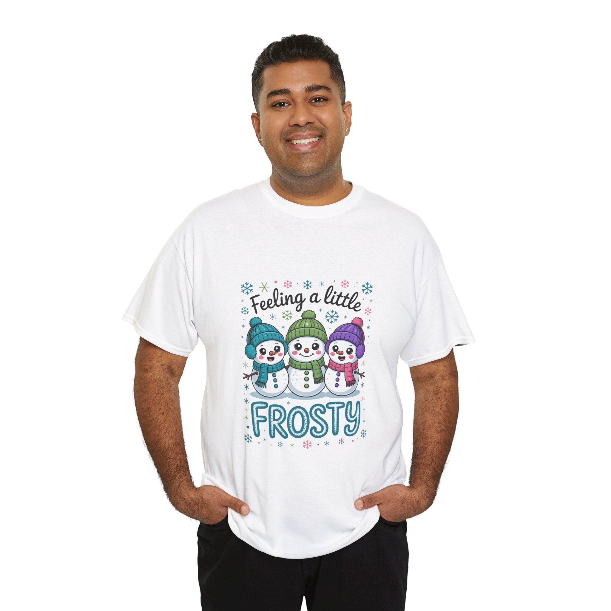 Frosty Friends Graphic Winter T- Shirt Printify