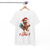 F-Caw-F Holiday Chicken Unisex T- Shirt Printify