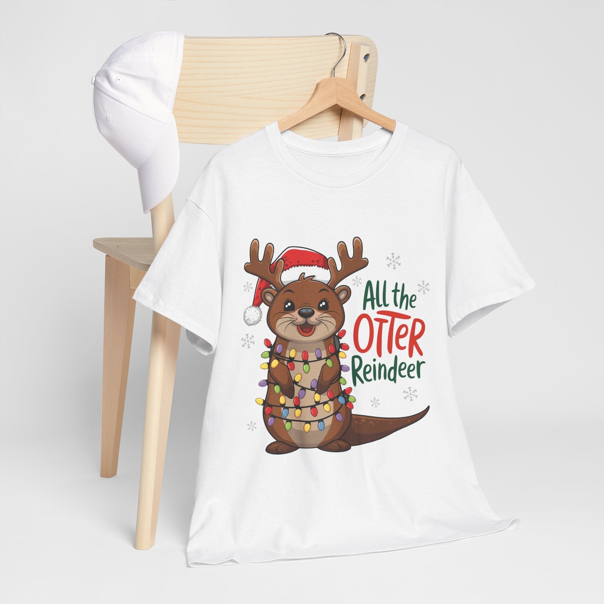 All the Otter Reindeer Cute T- Shirt Printify