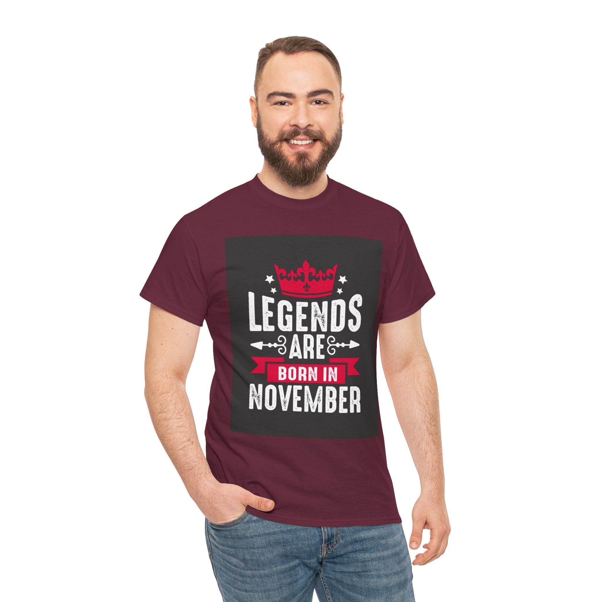 Legends Born in November Unisex T- Shirt Printify