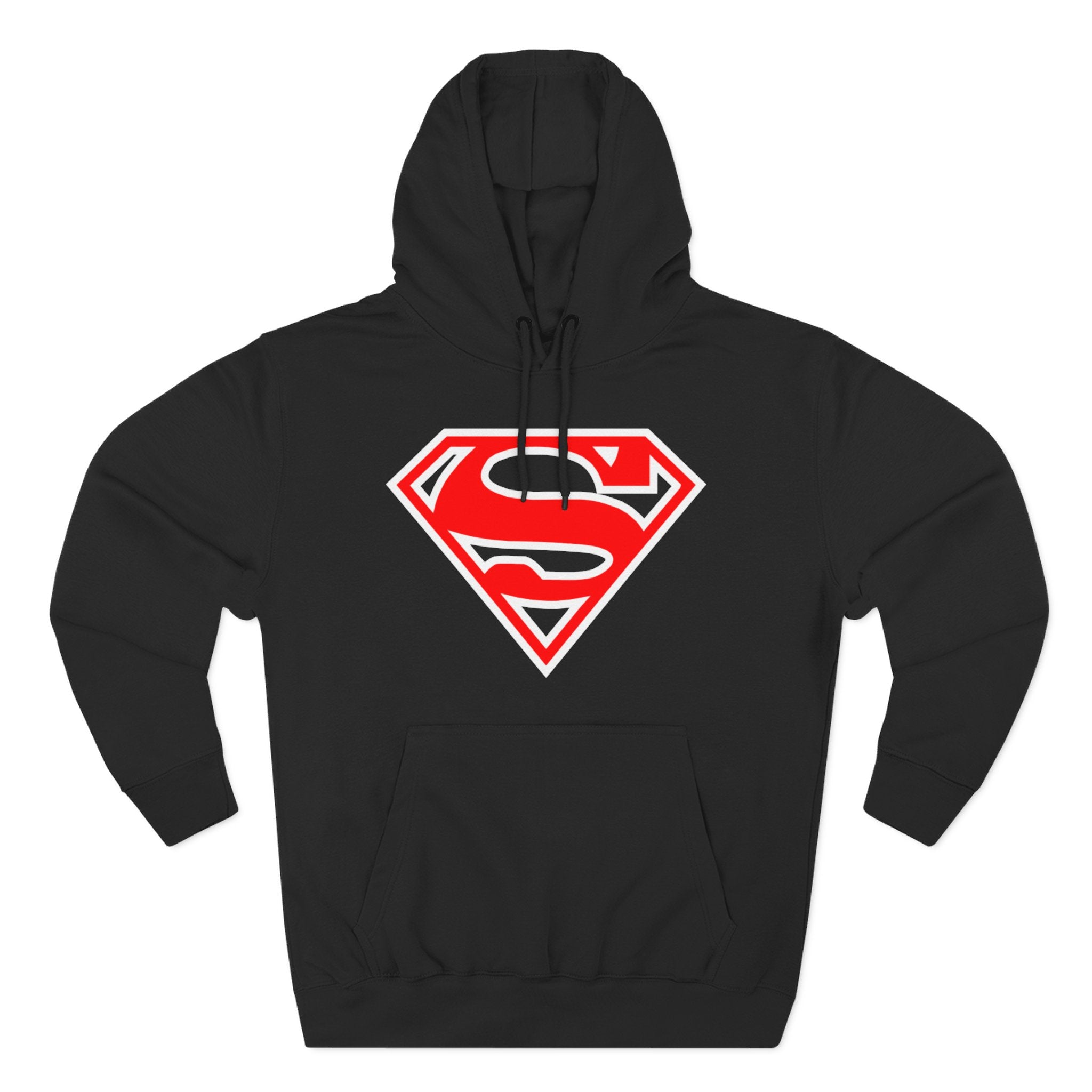 Superman Premium Fleece Hoodie Printify