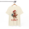 F-Caw-F Holiday Chicken Unisex T- Shirt Printify