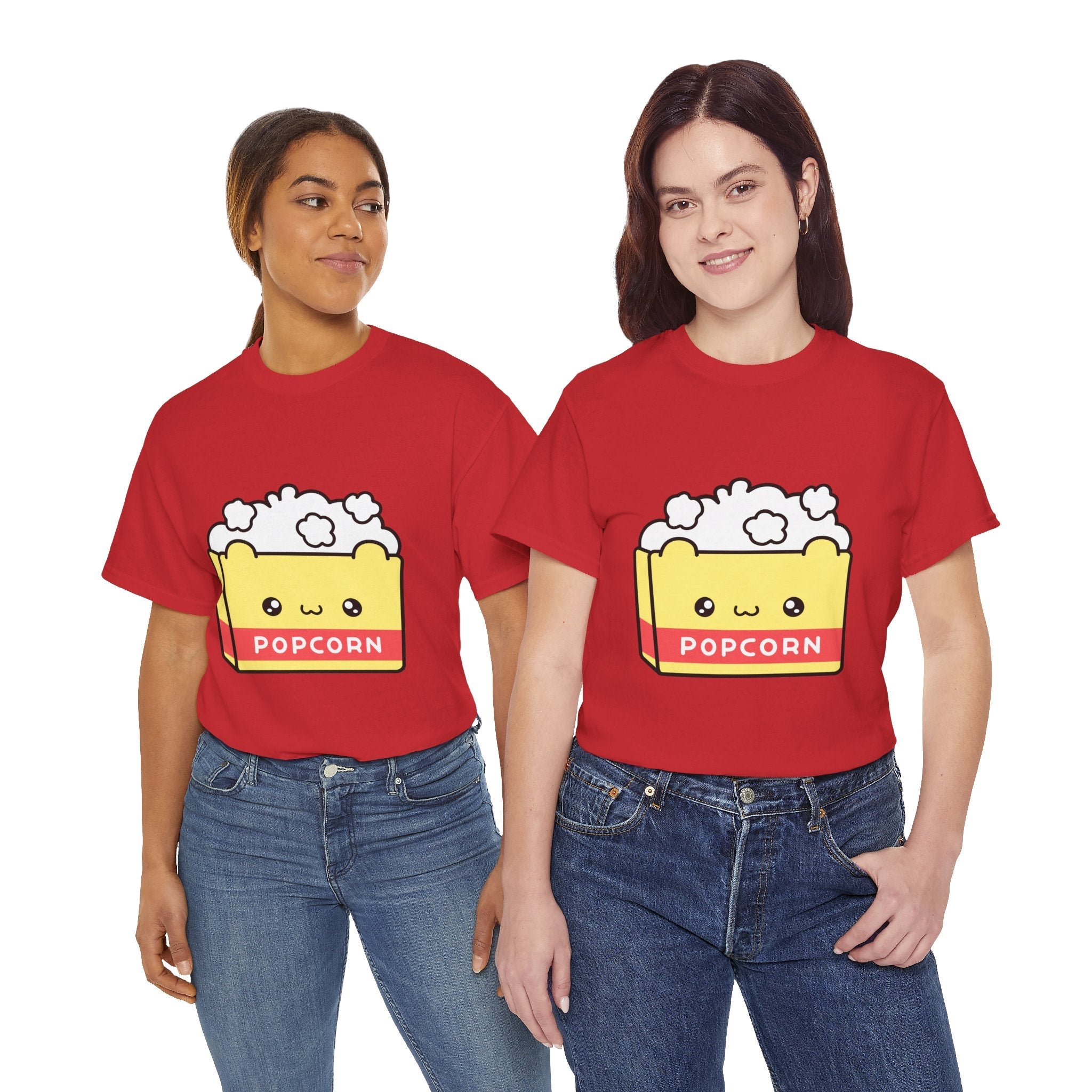 Cute Popcorn Graphic Movie T- Shirt Printify