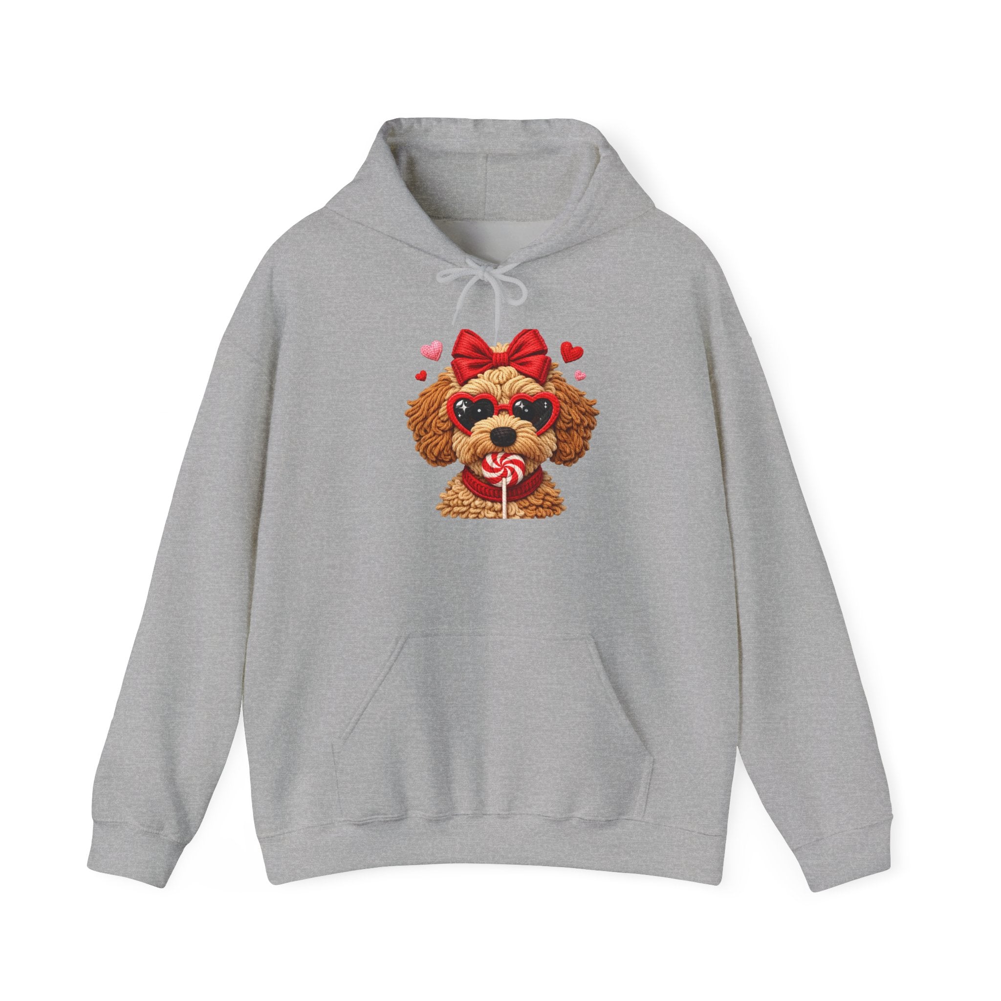 Poodle Puppy Valentine Hoodie
