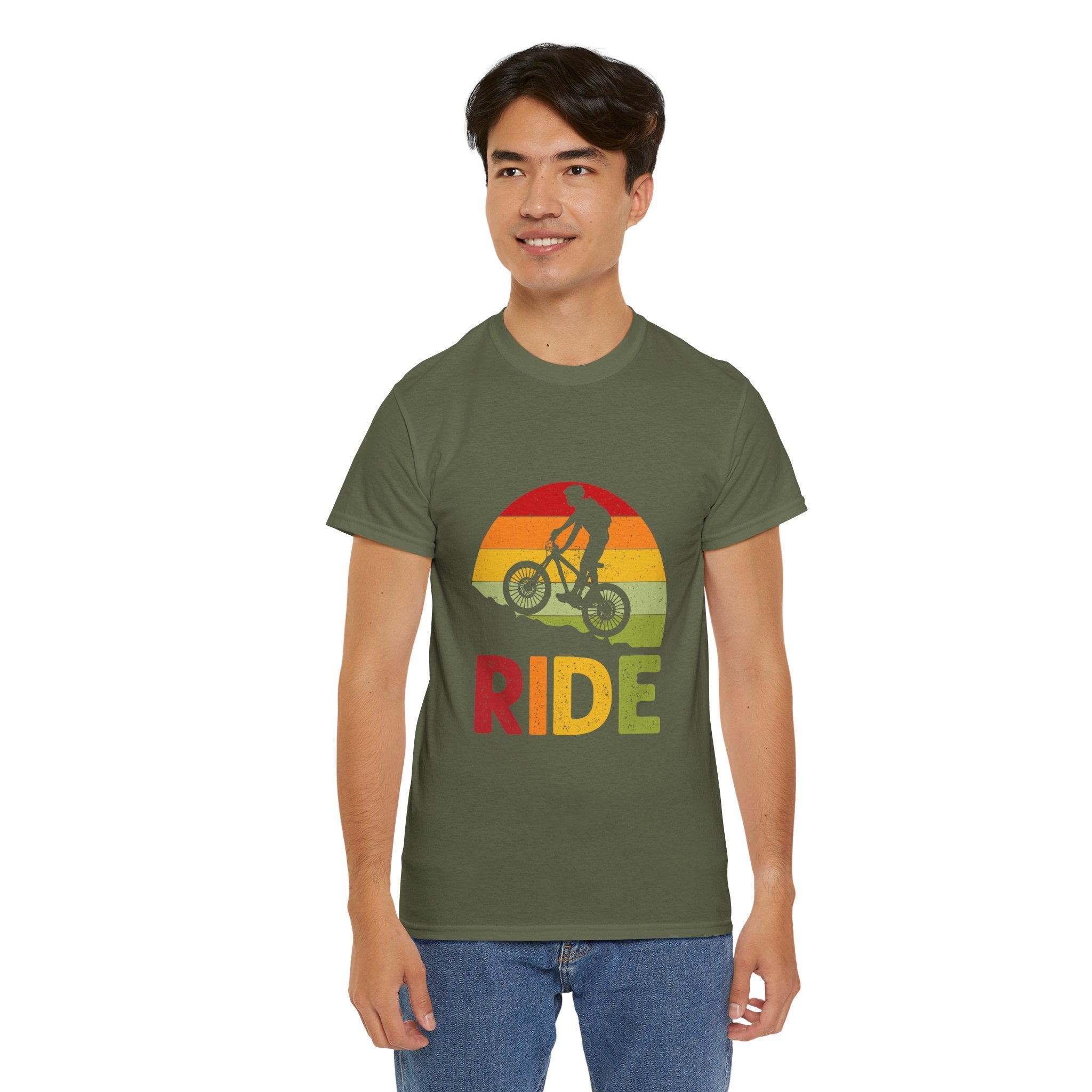 MTB Biking Graphic T-Shirt Printify