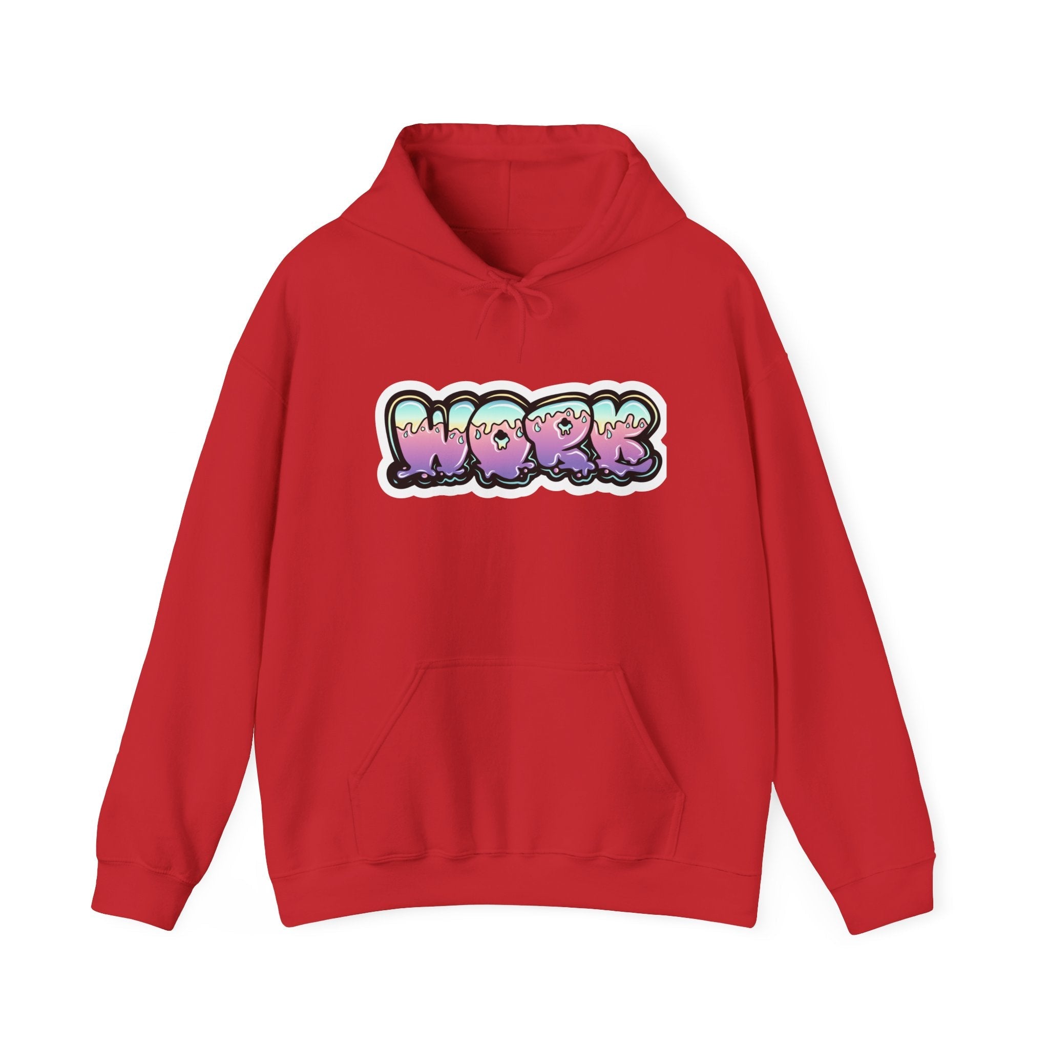 Work Graffiti Streetwear  Hoodie Printify