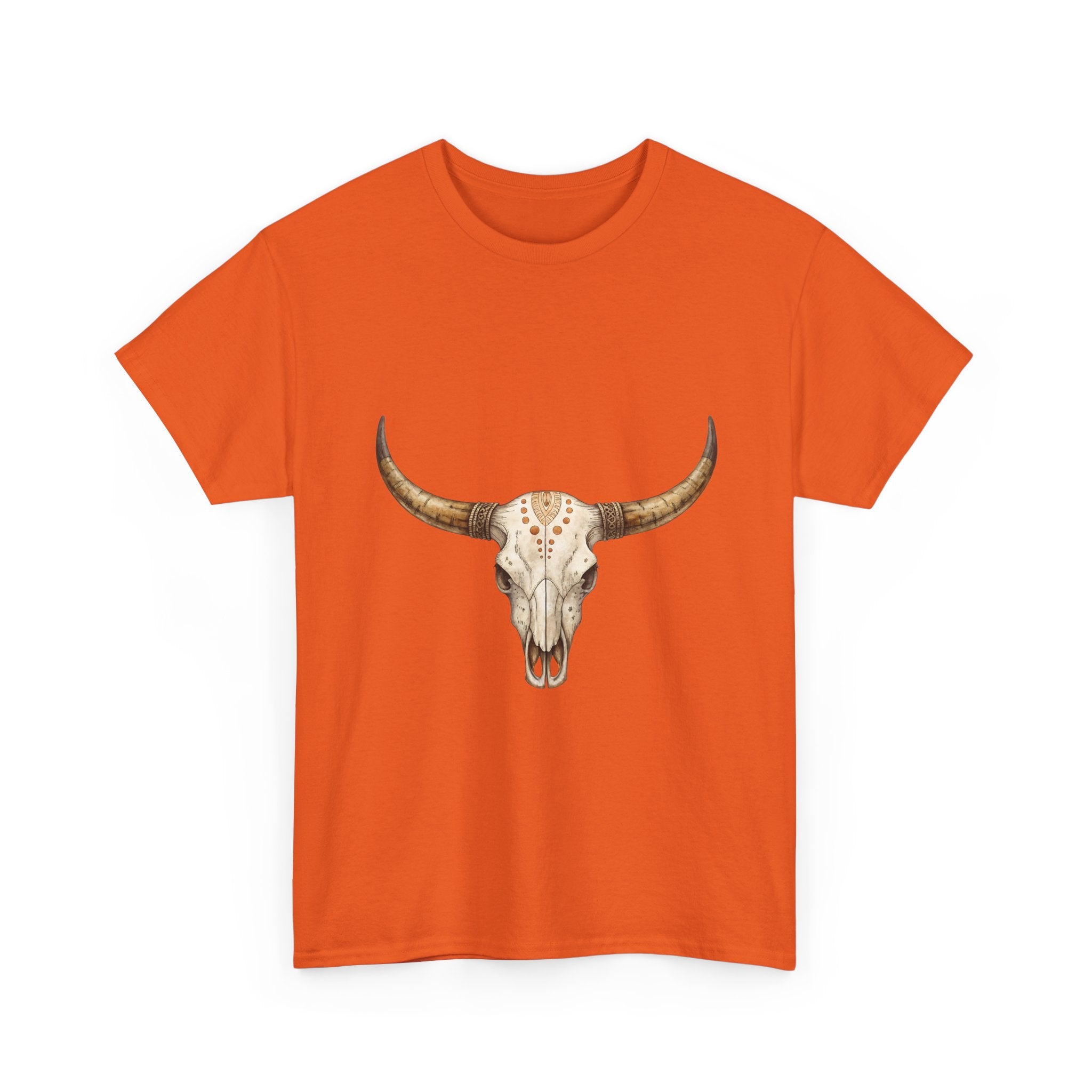 Bull Skull Western Graphic T-Shirt Printify