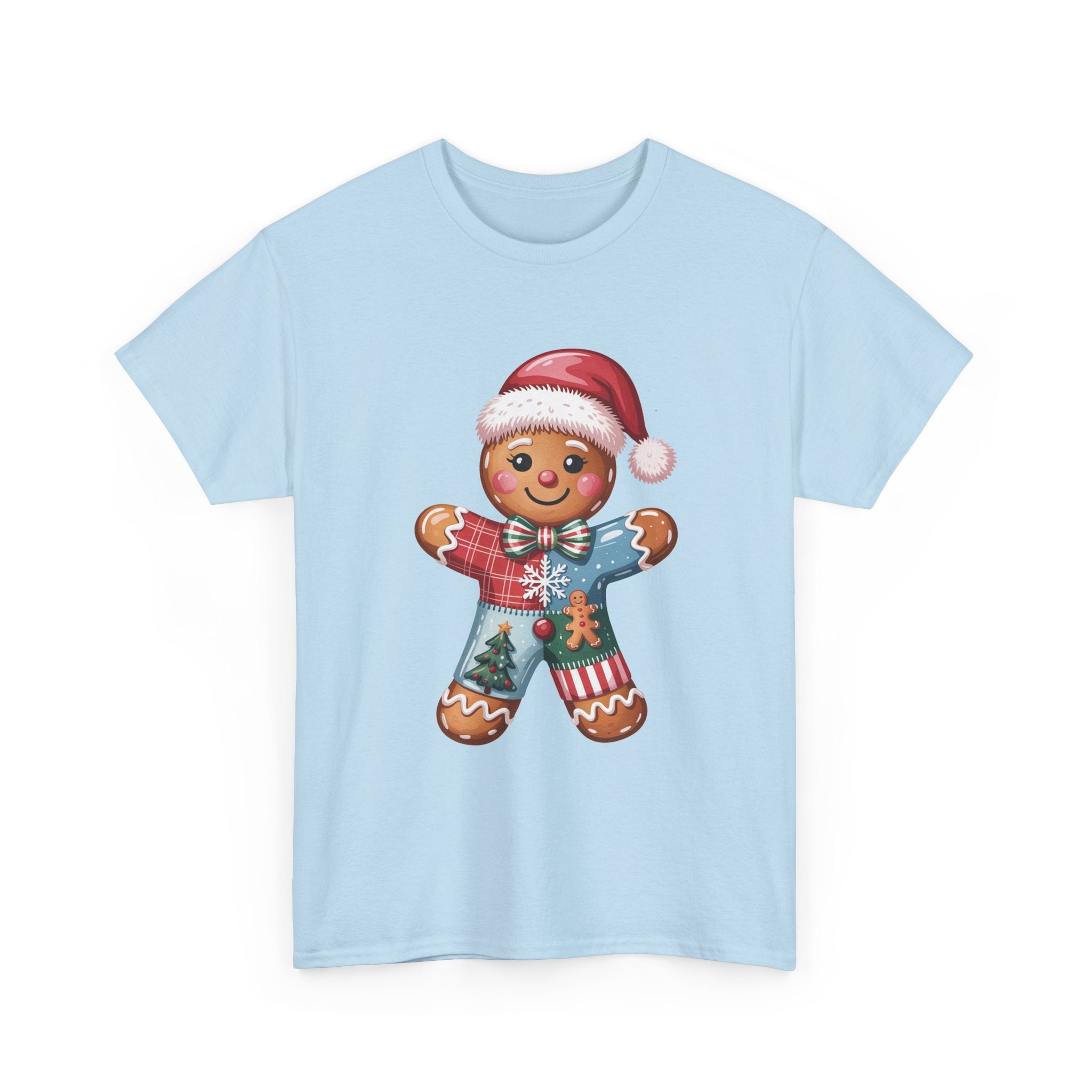 Gingerbread Man Christmas T- Shirt Printify