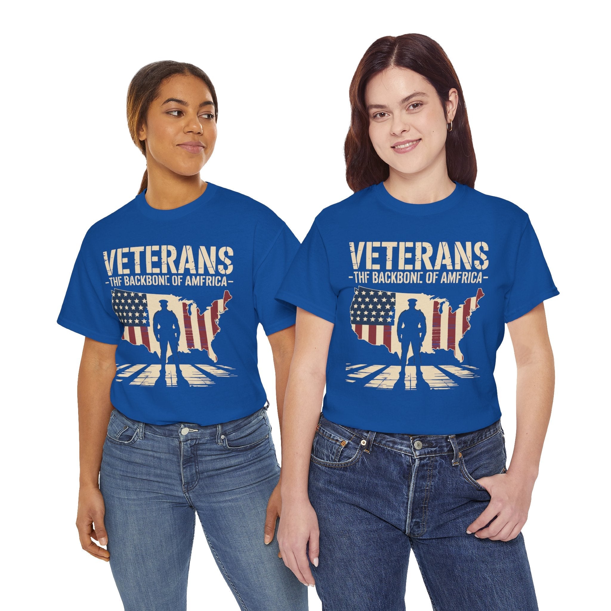 Veterans Tribute the Backbone of America T-Shirt Printify