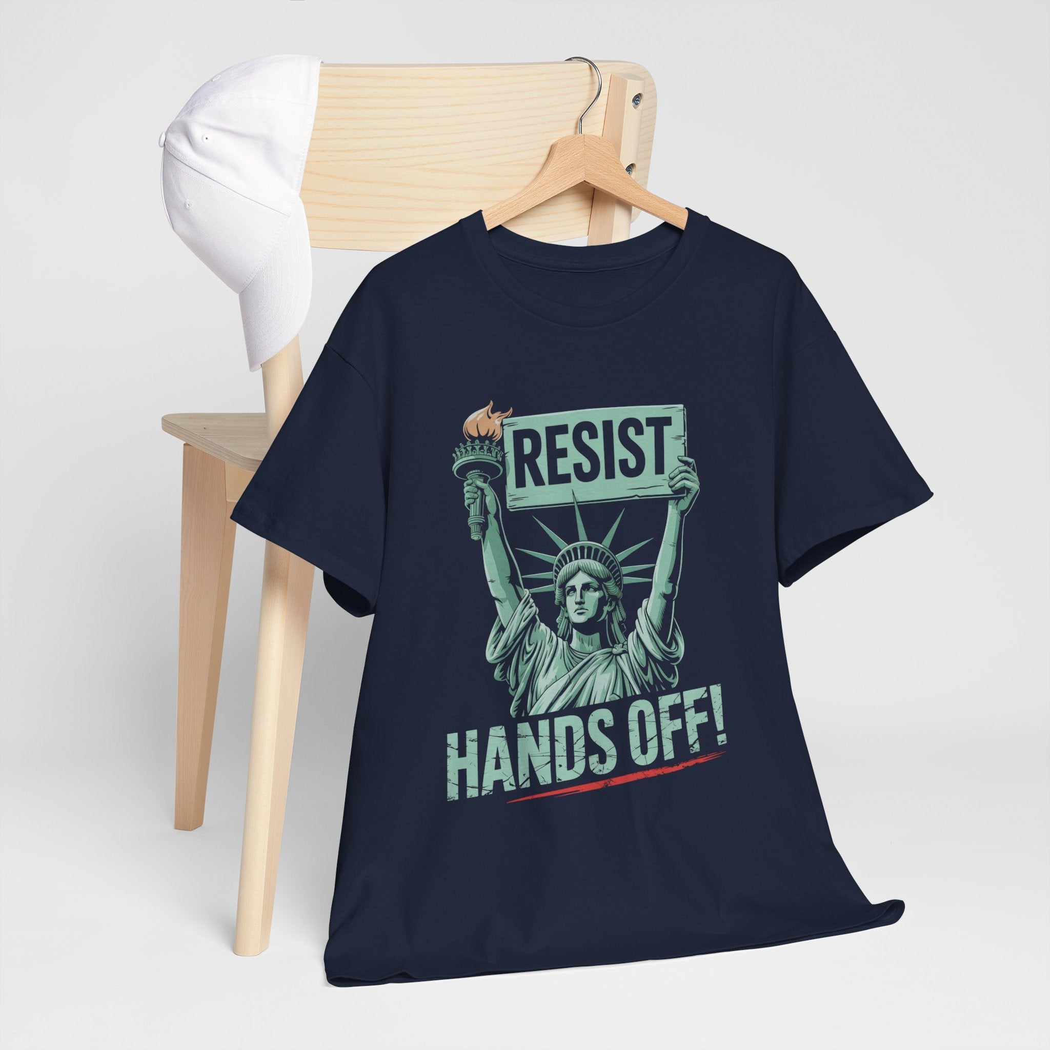 'Resist Hands Off!' Graphic T- Shirt Printify