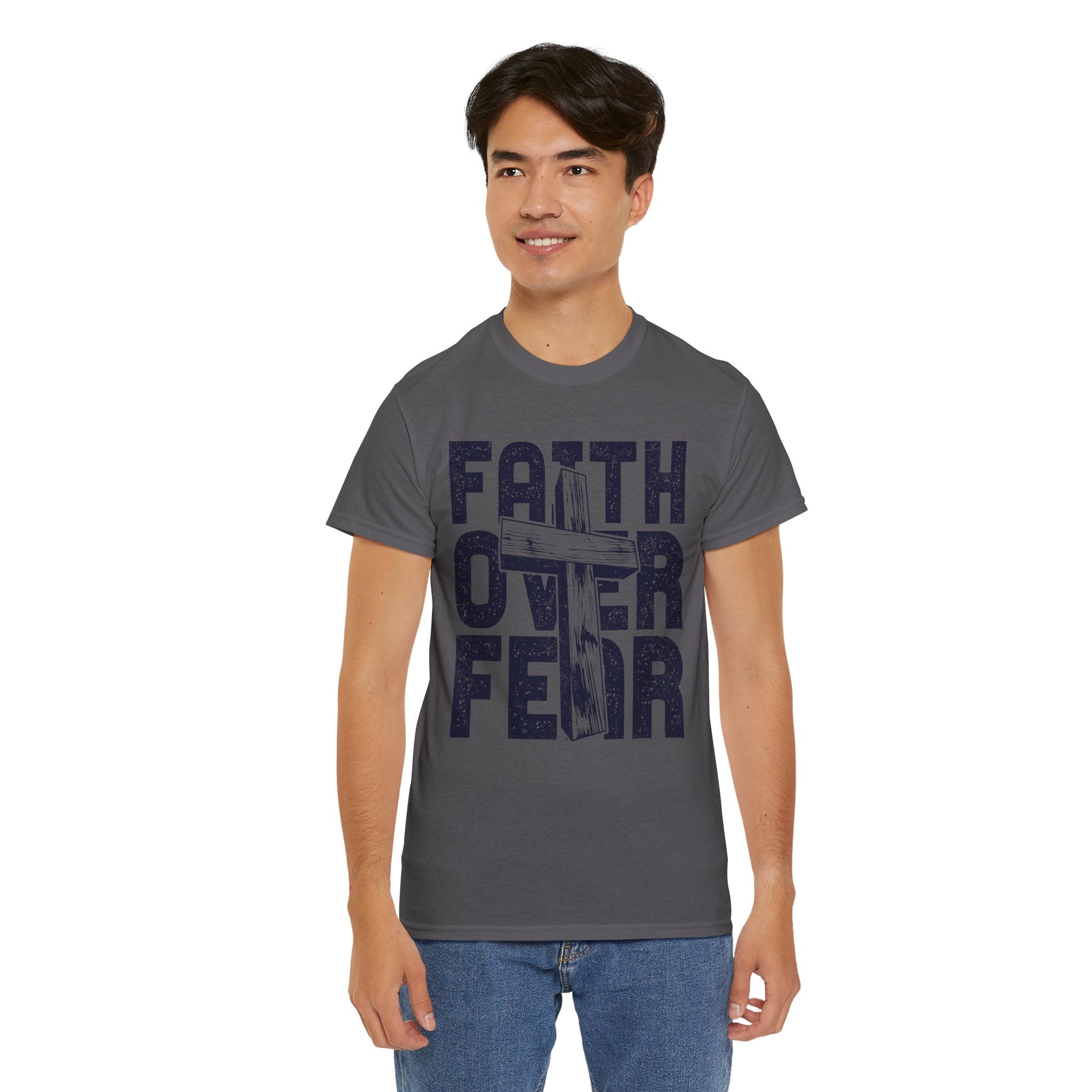 Faith Over Fear Graphic T-Shirt Printify