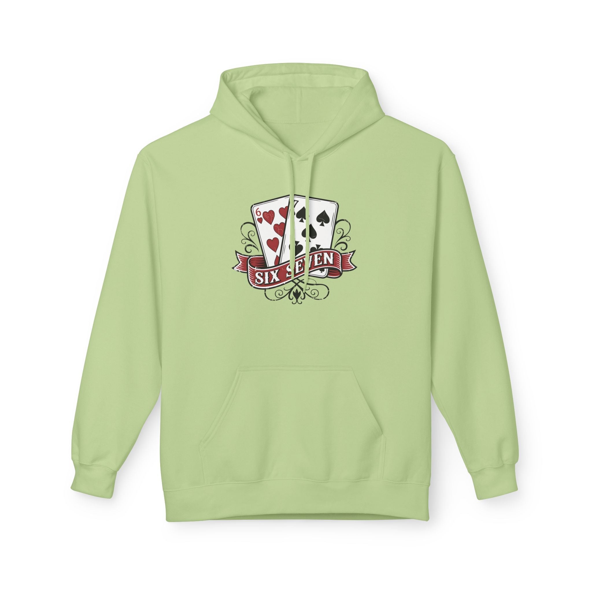 Retro Poker Graphic Cards Hoodie Printify
