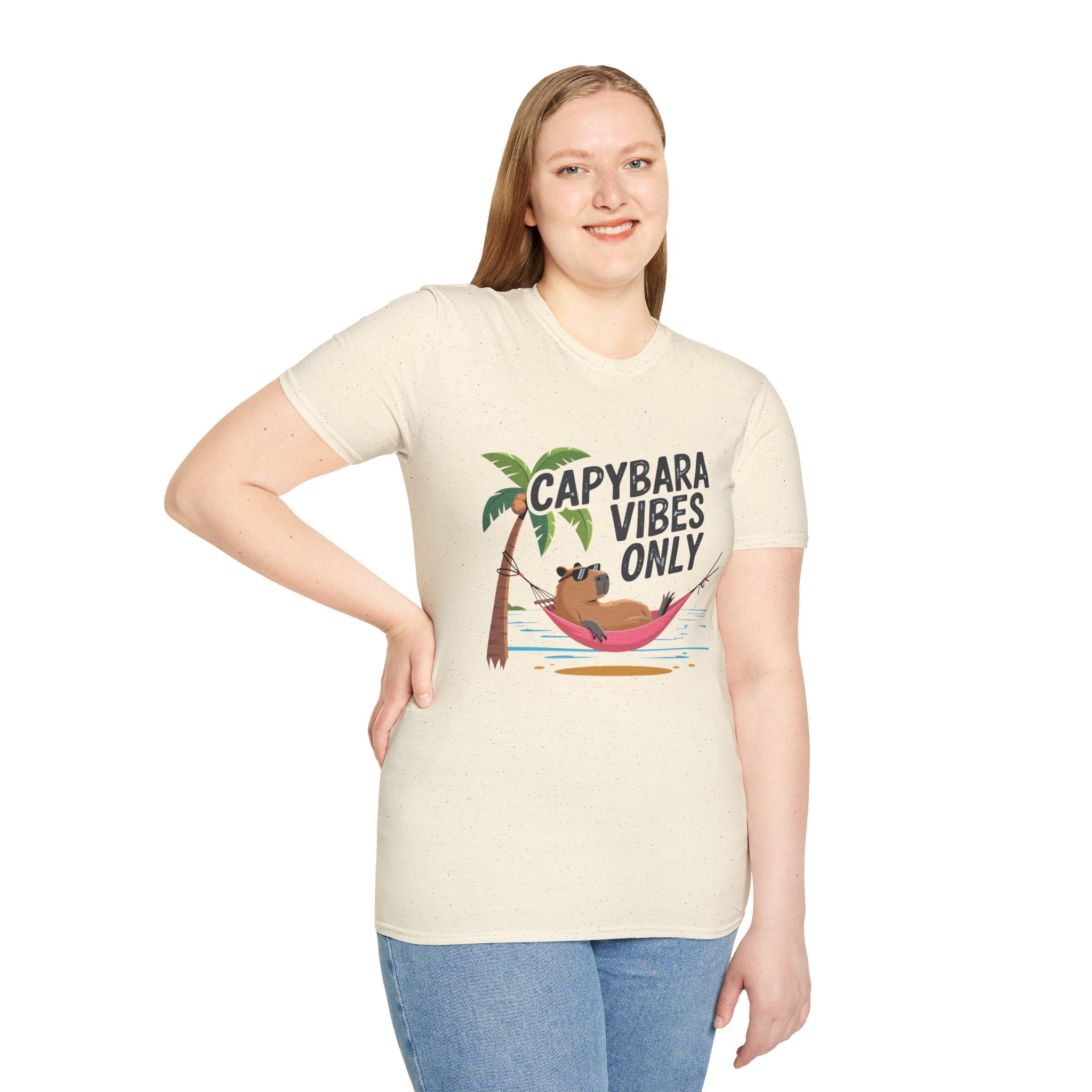 Capybara Vibes Only T-Shirt Printify