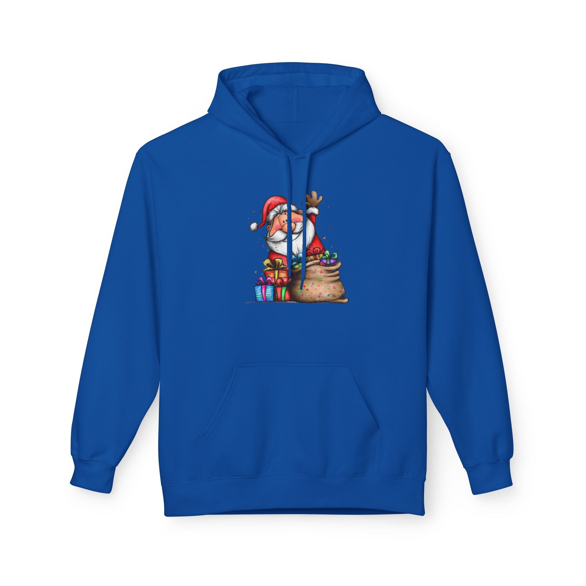 Santa Graphic Christmas Hoodie Printify