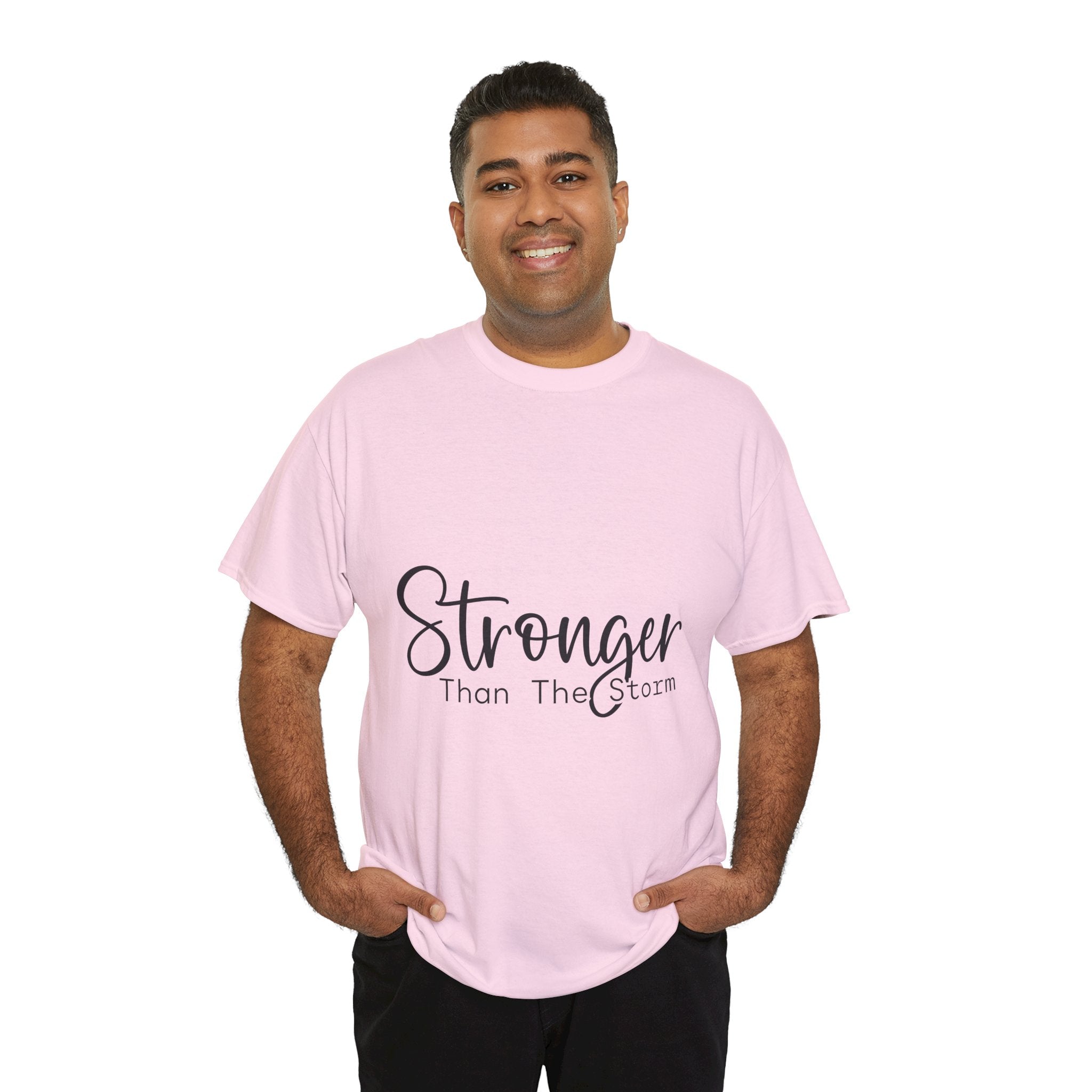 Stronger Than The Storm Inspirational T-Shirt Printify