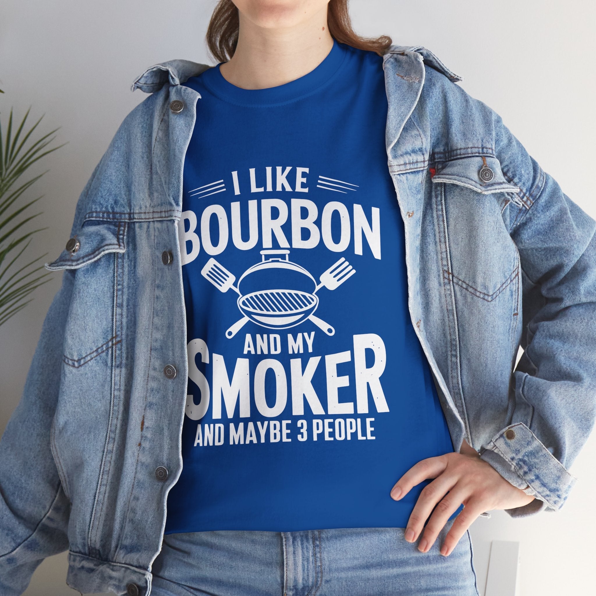 Bourbon Smoker Funny BBQ T- Shirt Printify