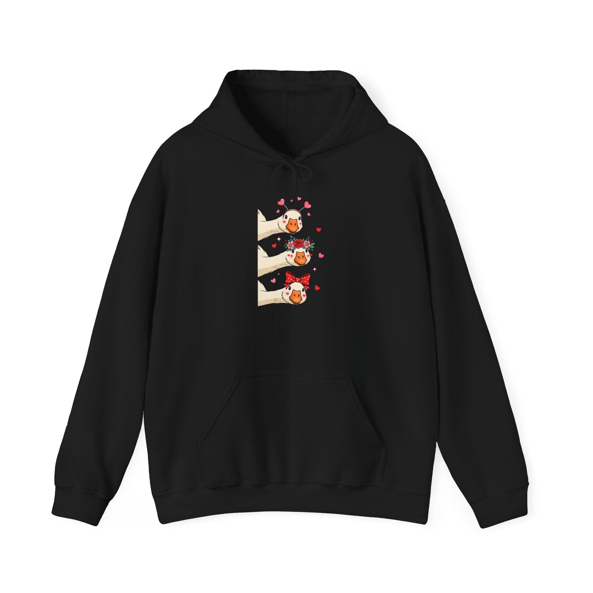 Cute Goose Peeking Hoodie