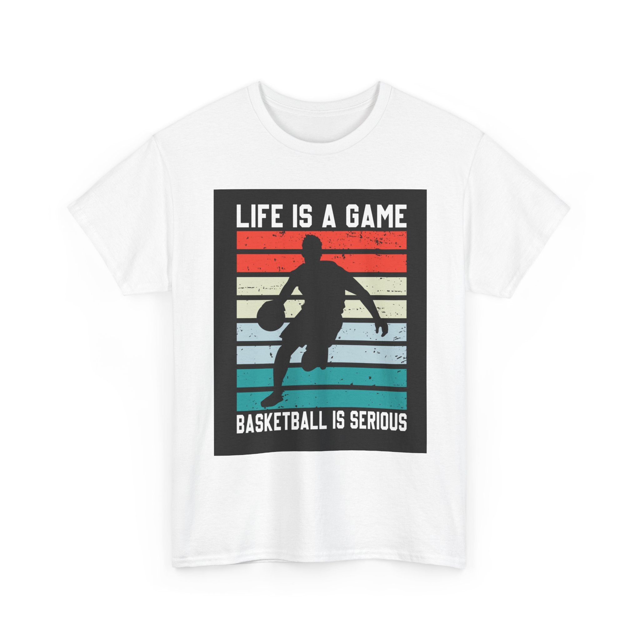 Life Is A Game Basketball Graphic T-Shirt Printify