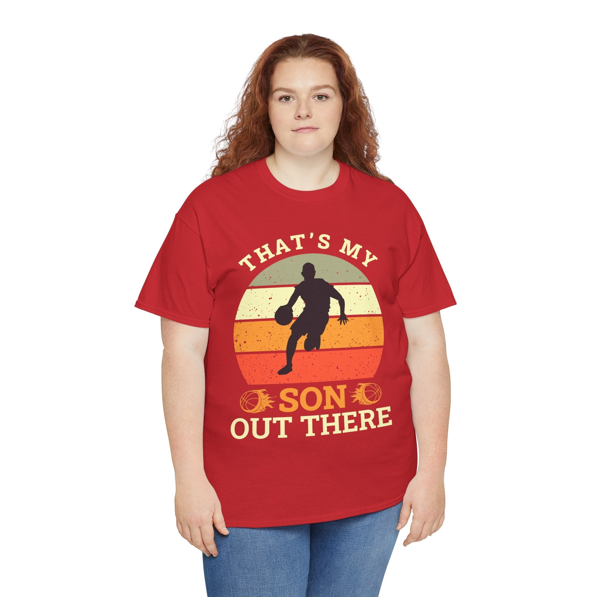 Sporty Basketball Dad T-Shirt Printify