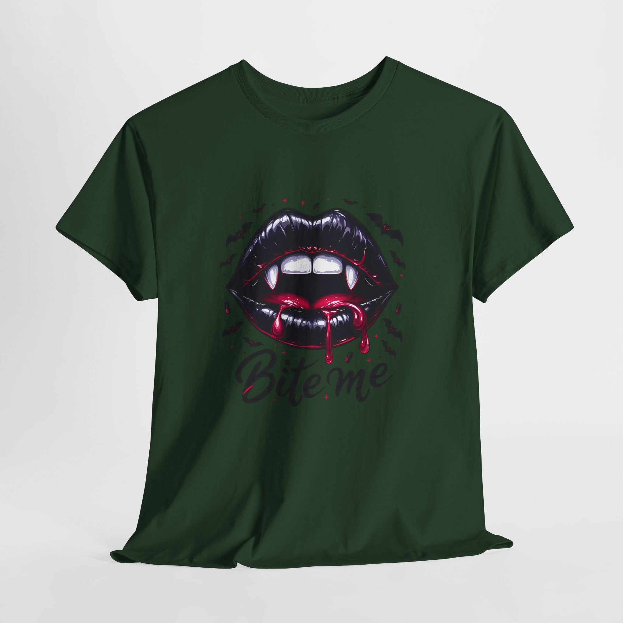 Bite Me Vampire Halloween T- Shirt Printify