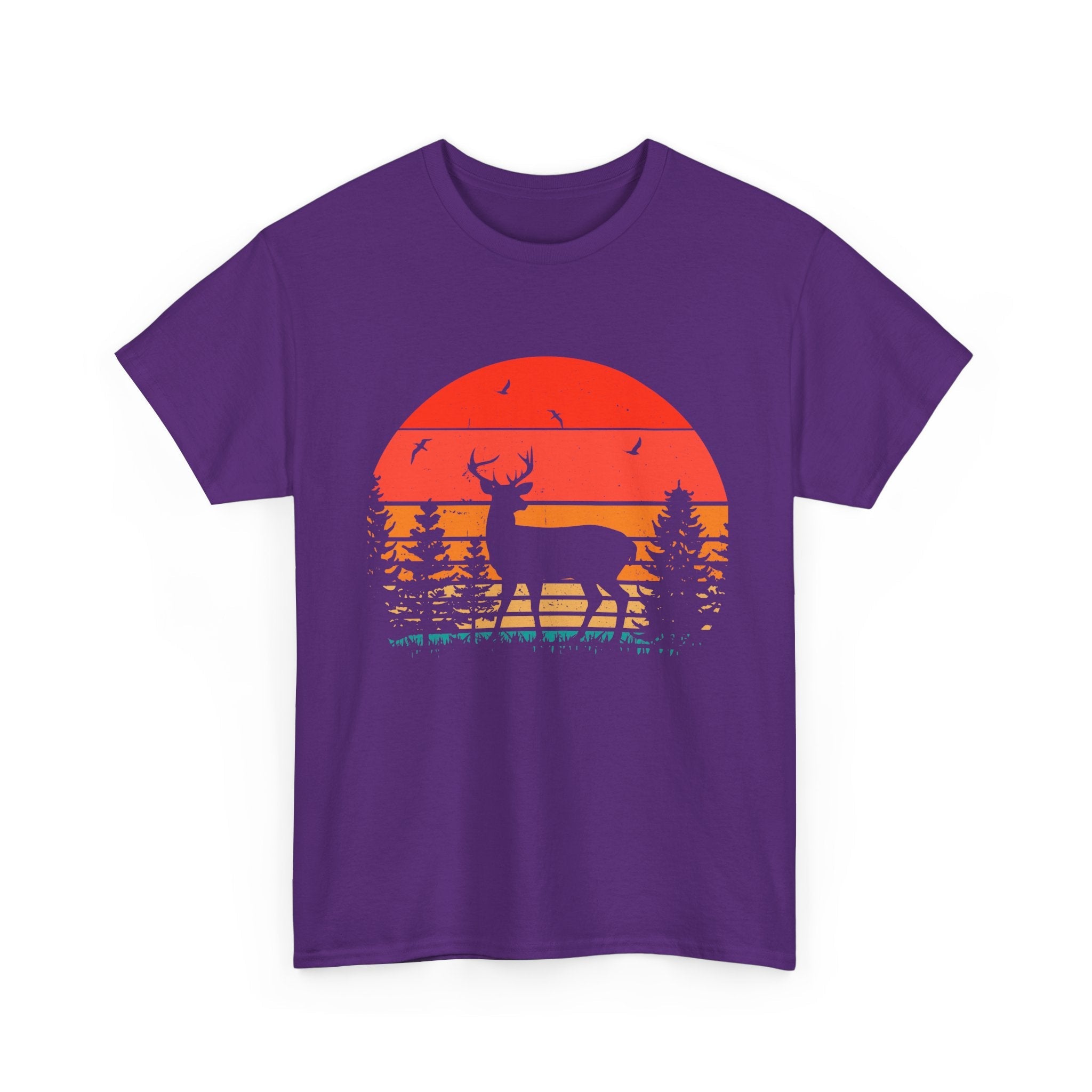Retro Wildlife Sunset Vintage T- Shirt Printify