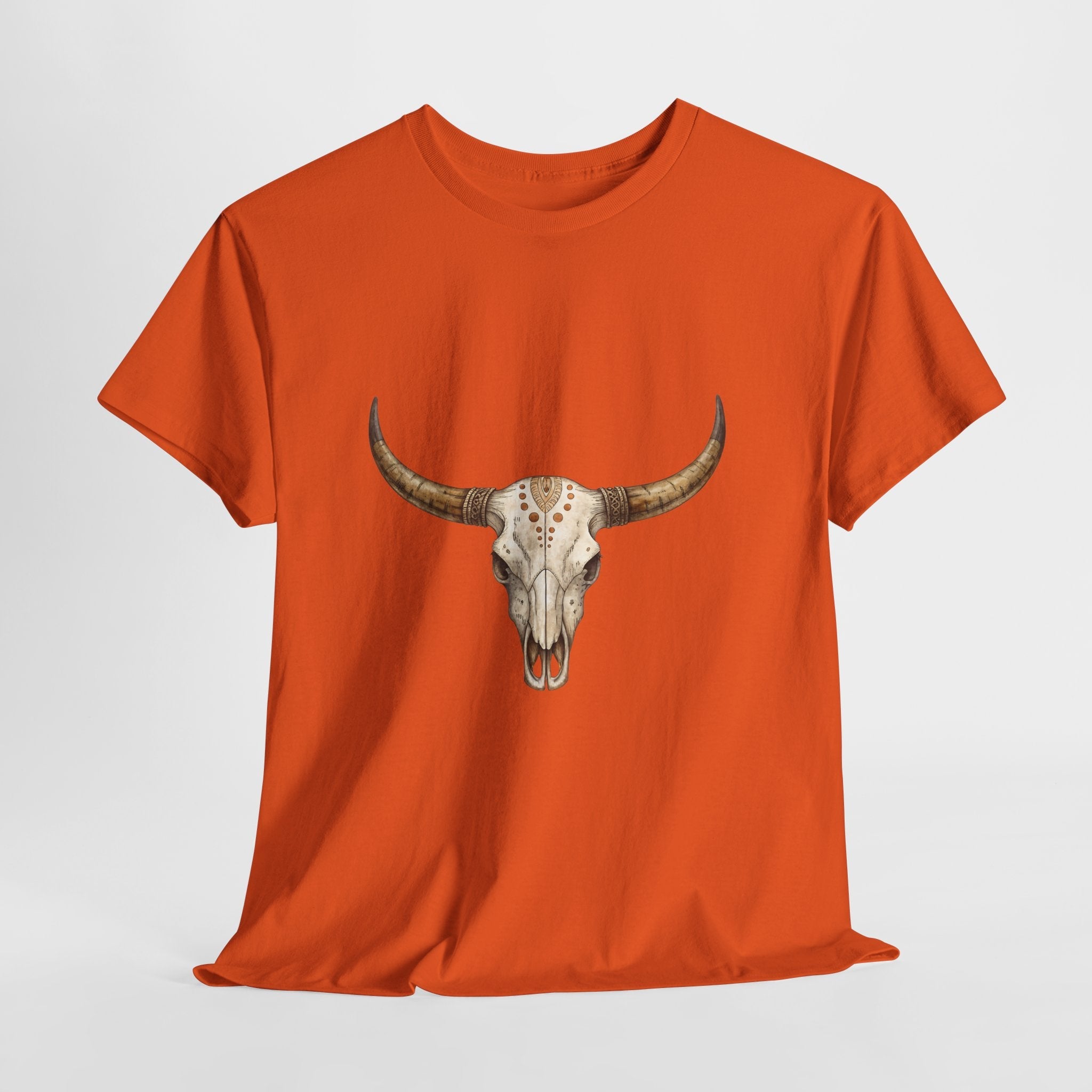 Bull Skull Western Graphic T-Shirt Printify