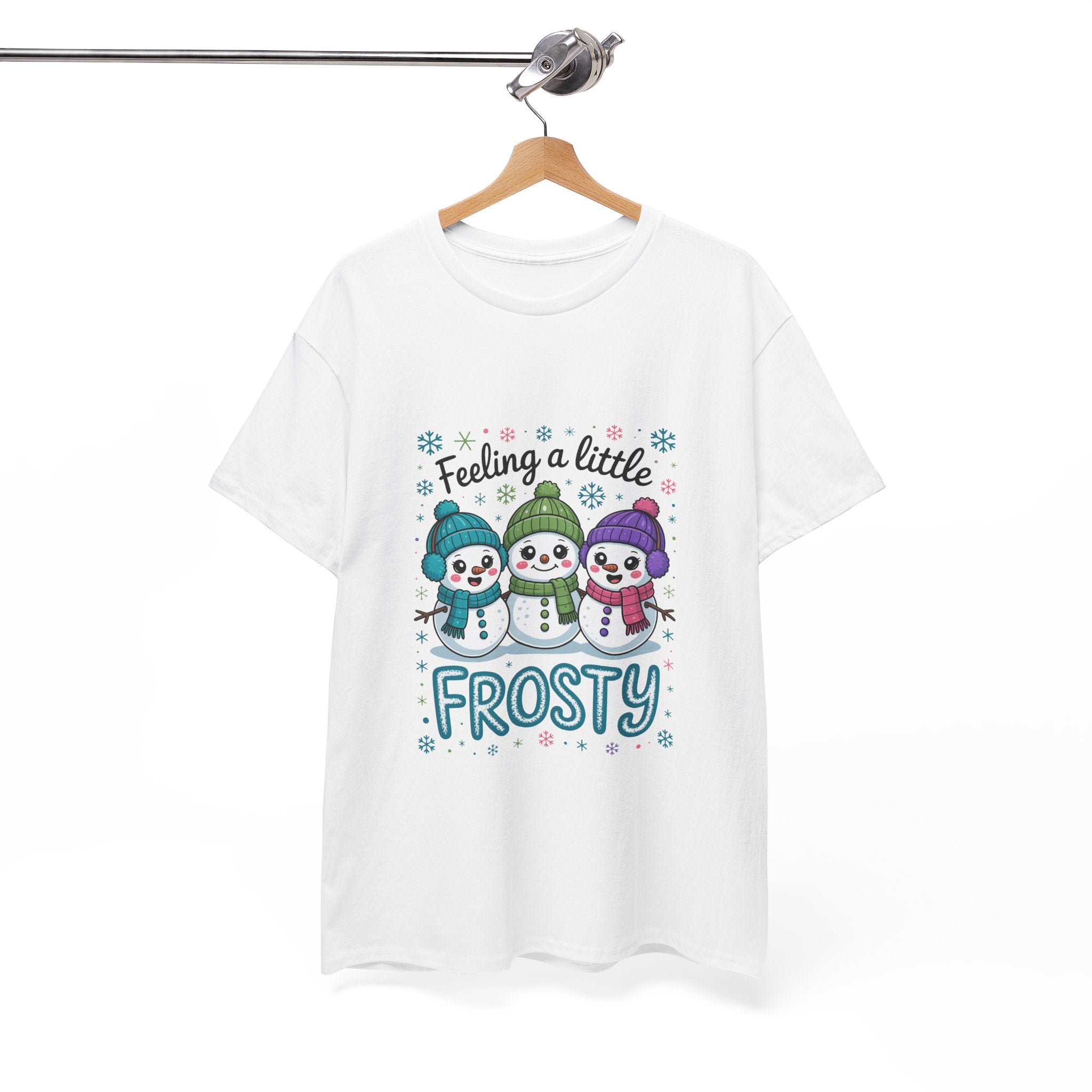 Frosty Friends Graphic Winter T- Shirt Printify