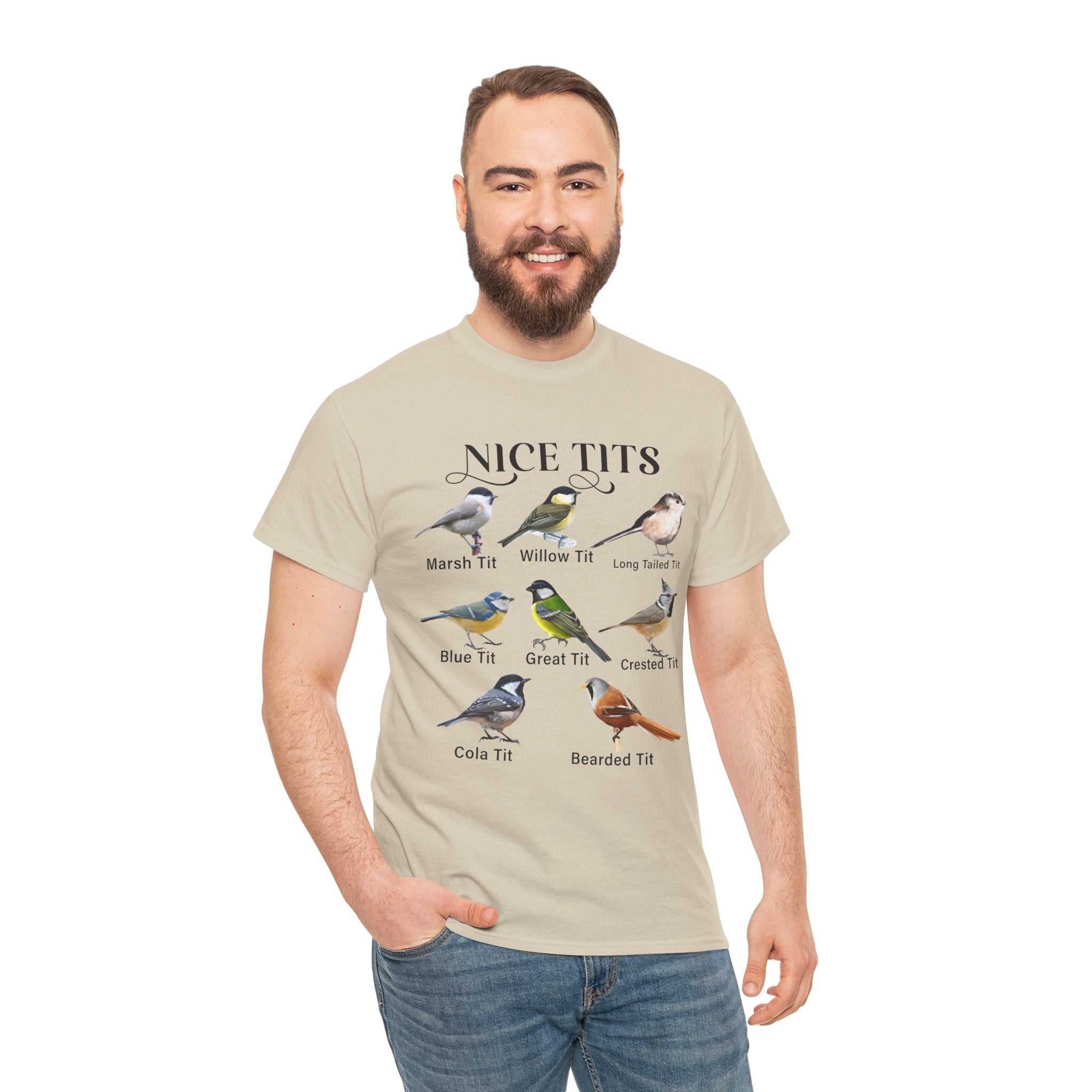 Nice Tits Birds Funny T-Shirt Printify