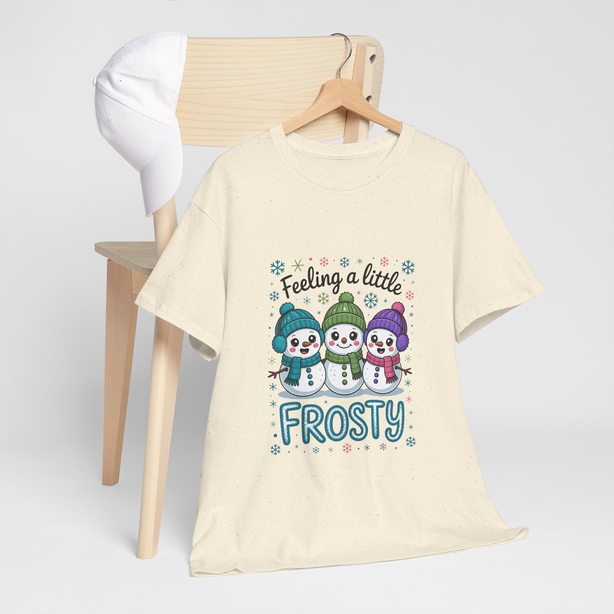 Frosty Friends Graphic Winter T- Shirt Printify