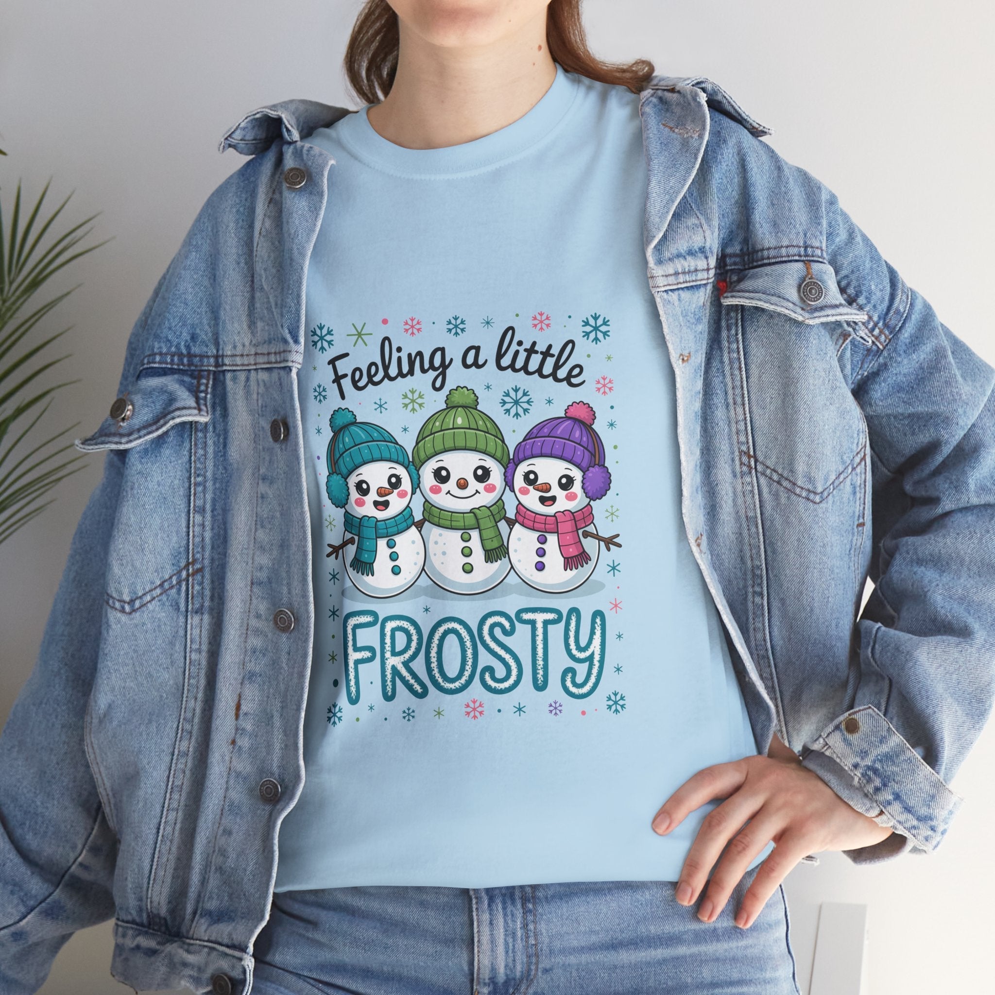 Frosty Friends Graphic Winter T- Shirt Printify