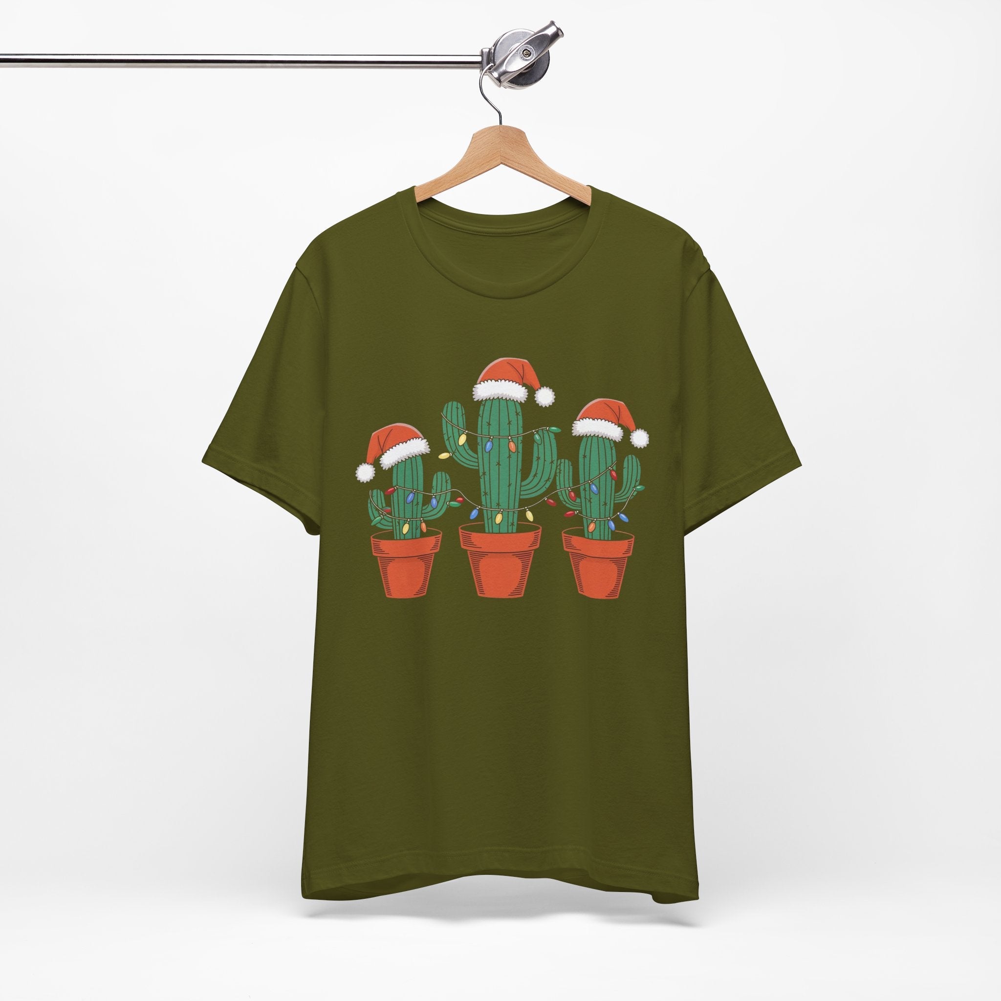 Christmas Cactus Succulent T-Shirt Printify