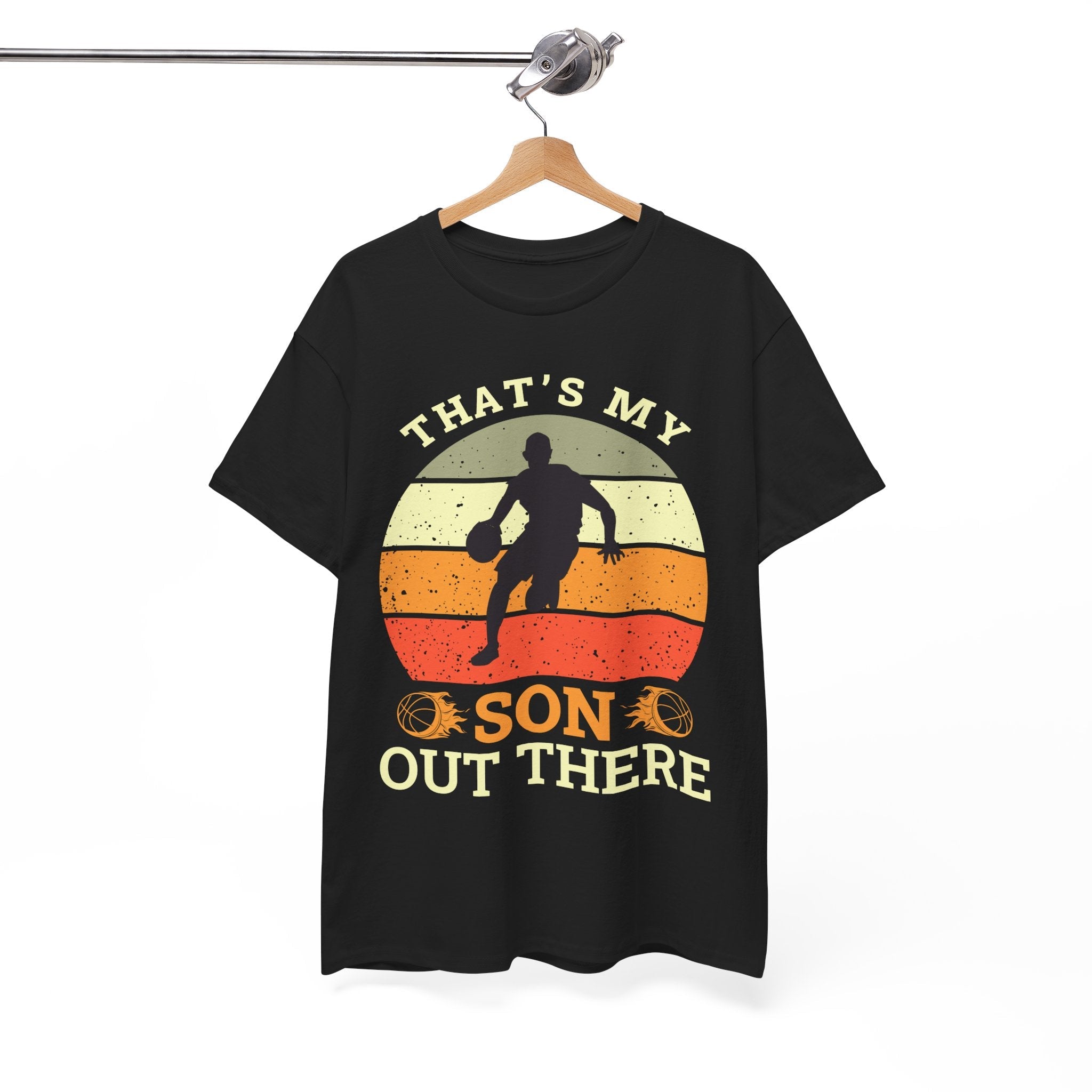Sporty Basketball Dad T-Shirt Printify