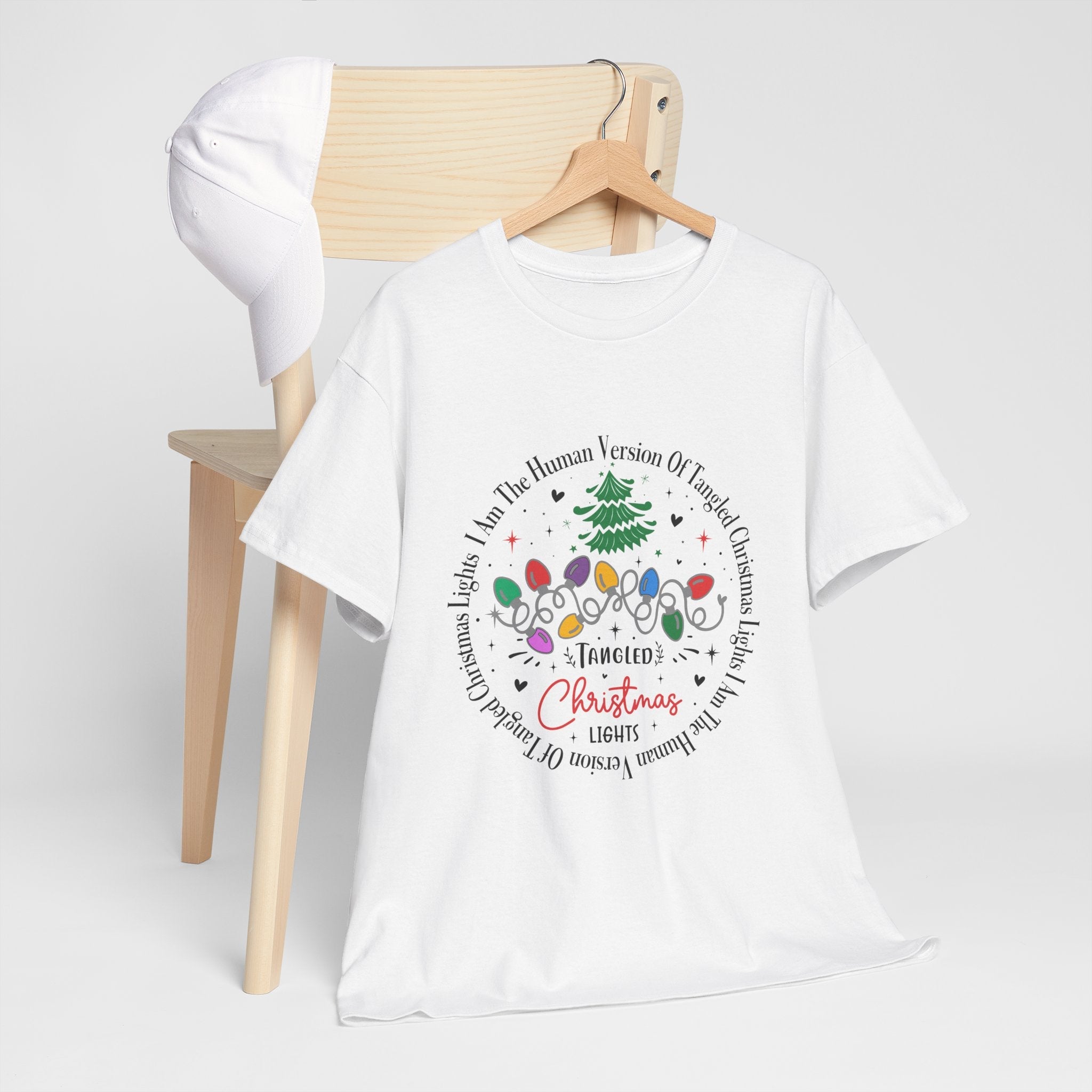 Funny Christmas Lights Design T-shirt Printify