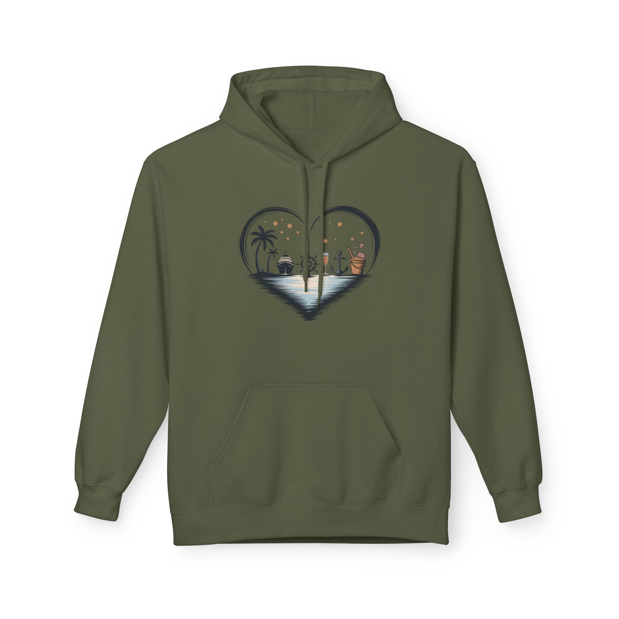 Beach Heart Graphic  Hoodie