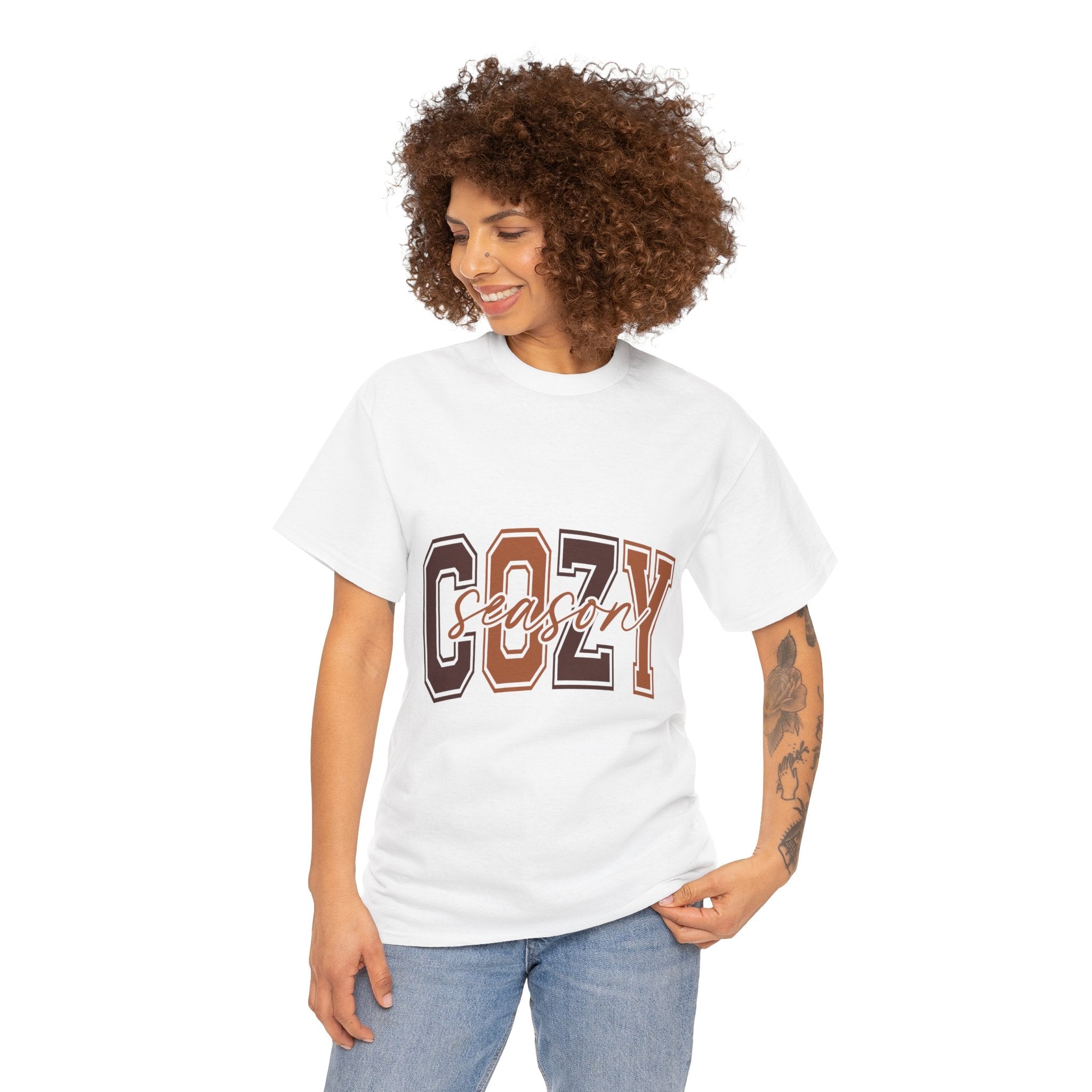 Cozy Season Fall Fashion T-Shirt Printify