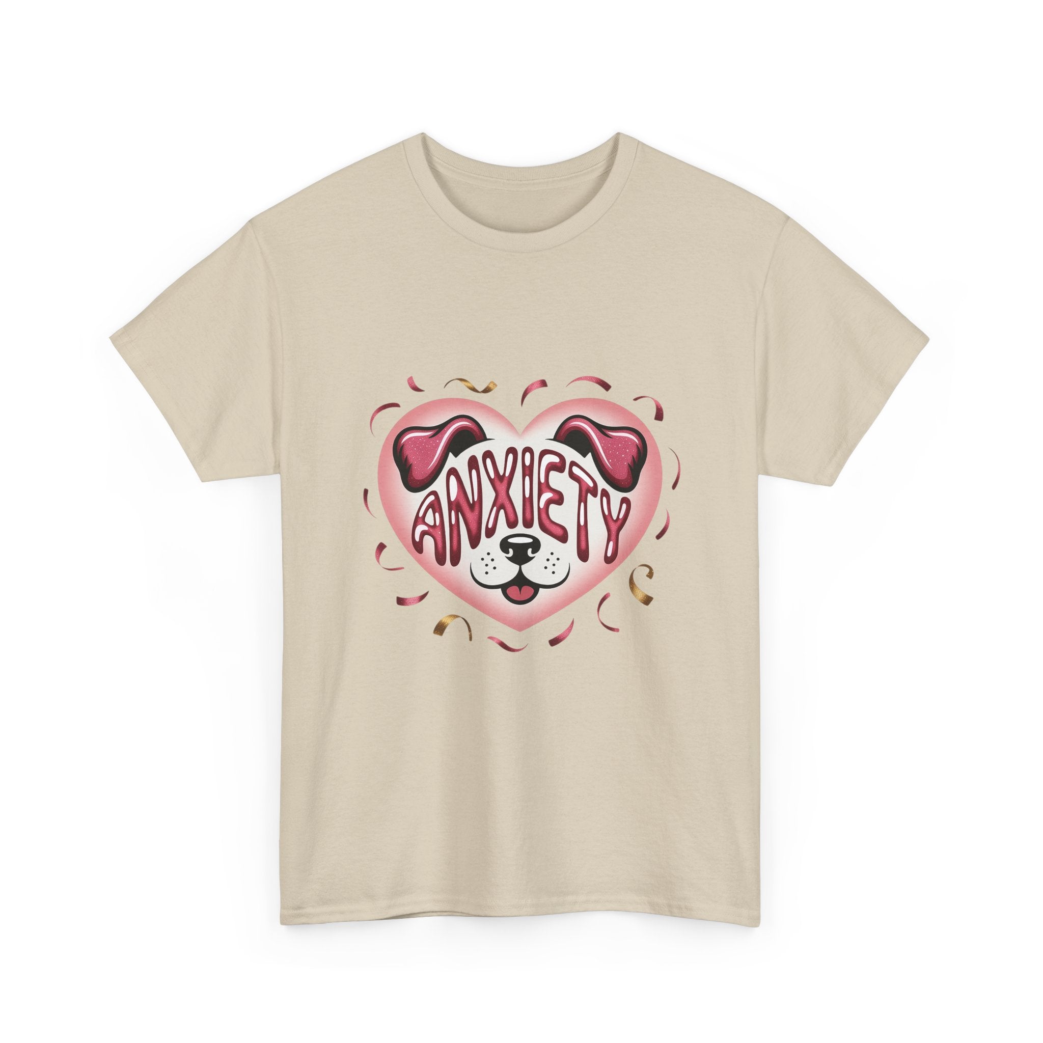 Anxiety Heart Unisex Graphics T- Shirt Printify