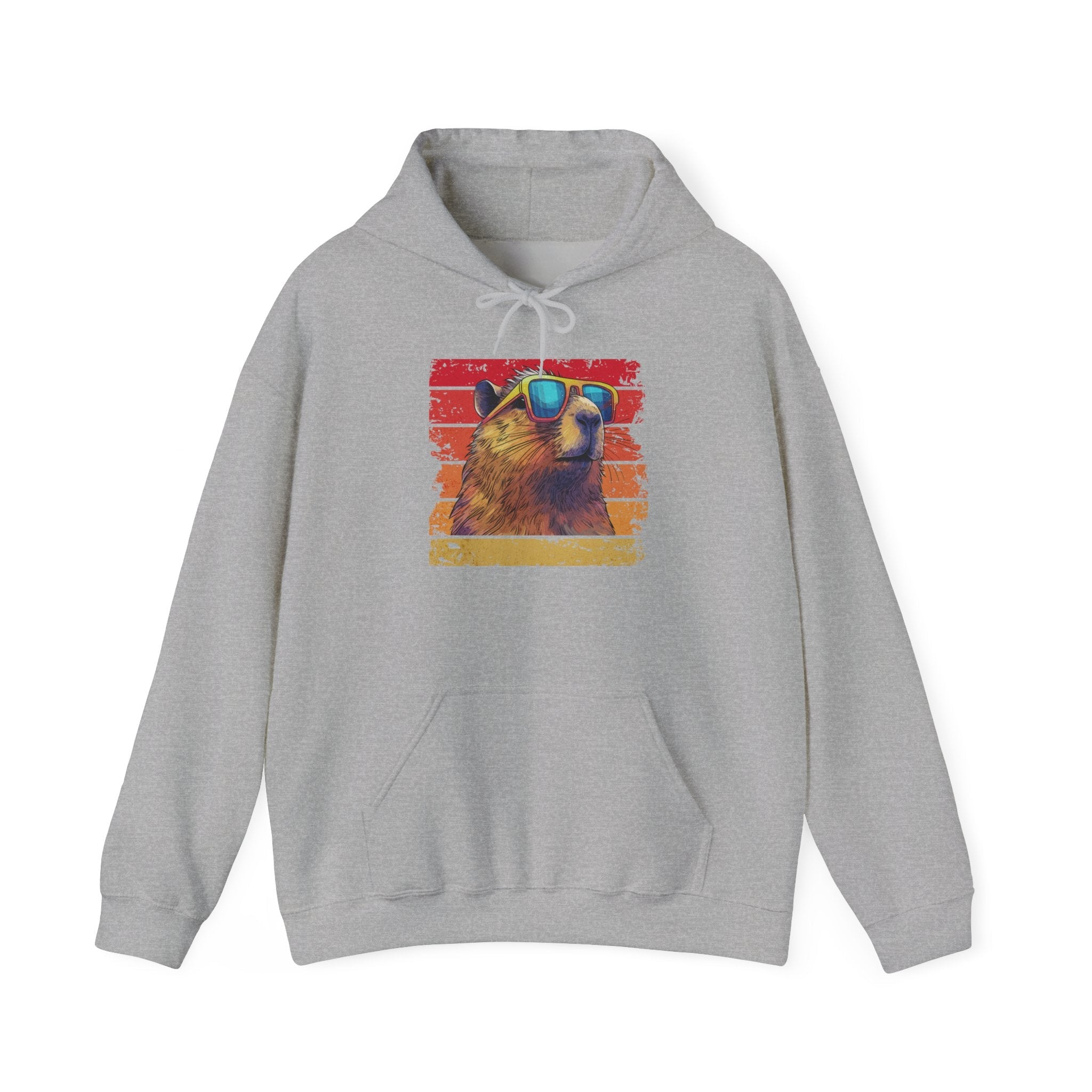 Vintage Retro Sunglasses Bear Hoodie Printify