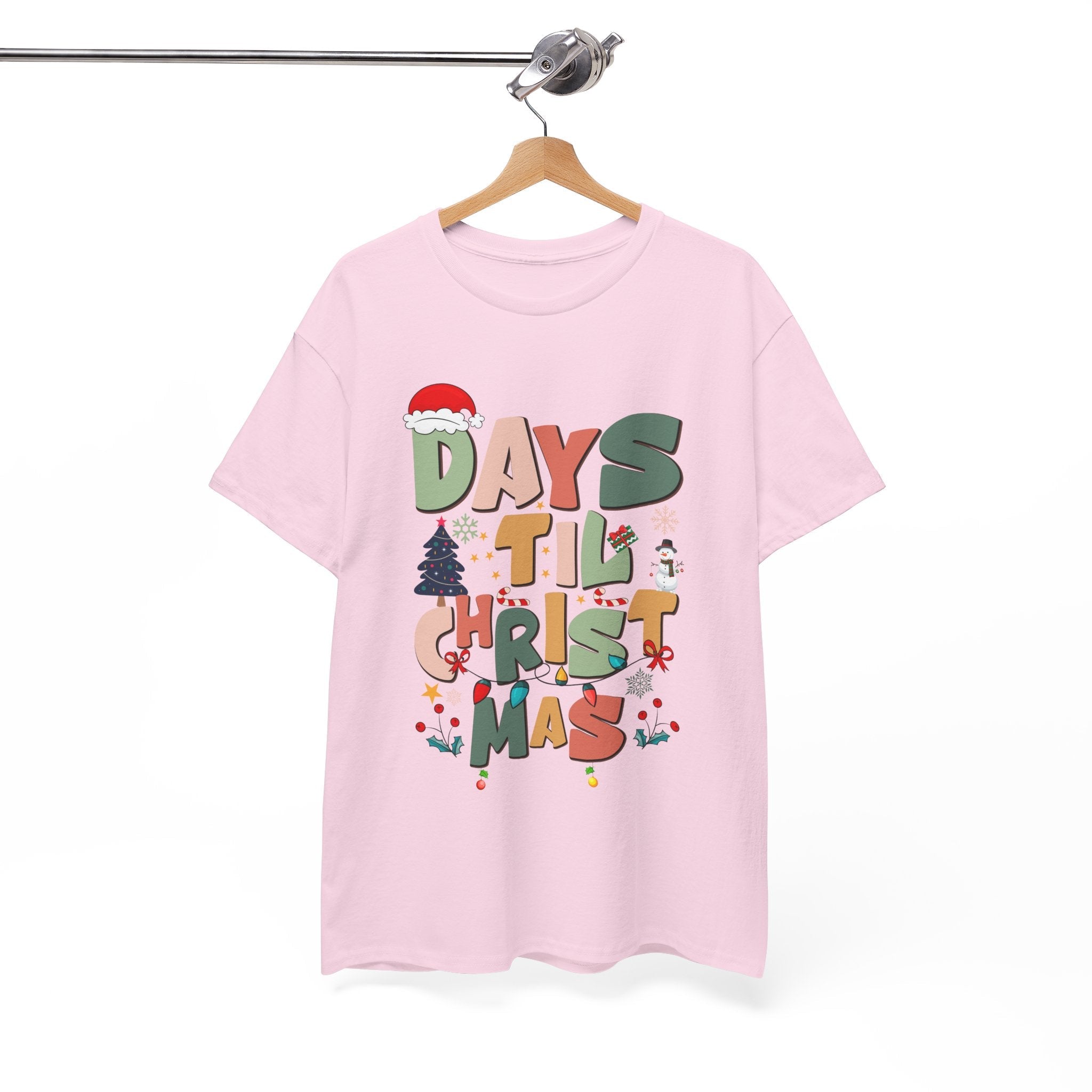 Christmas Countdown Holiday T-Shirt Printify