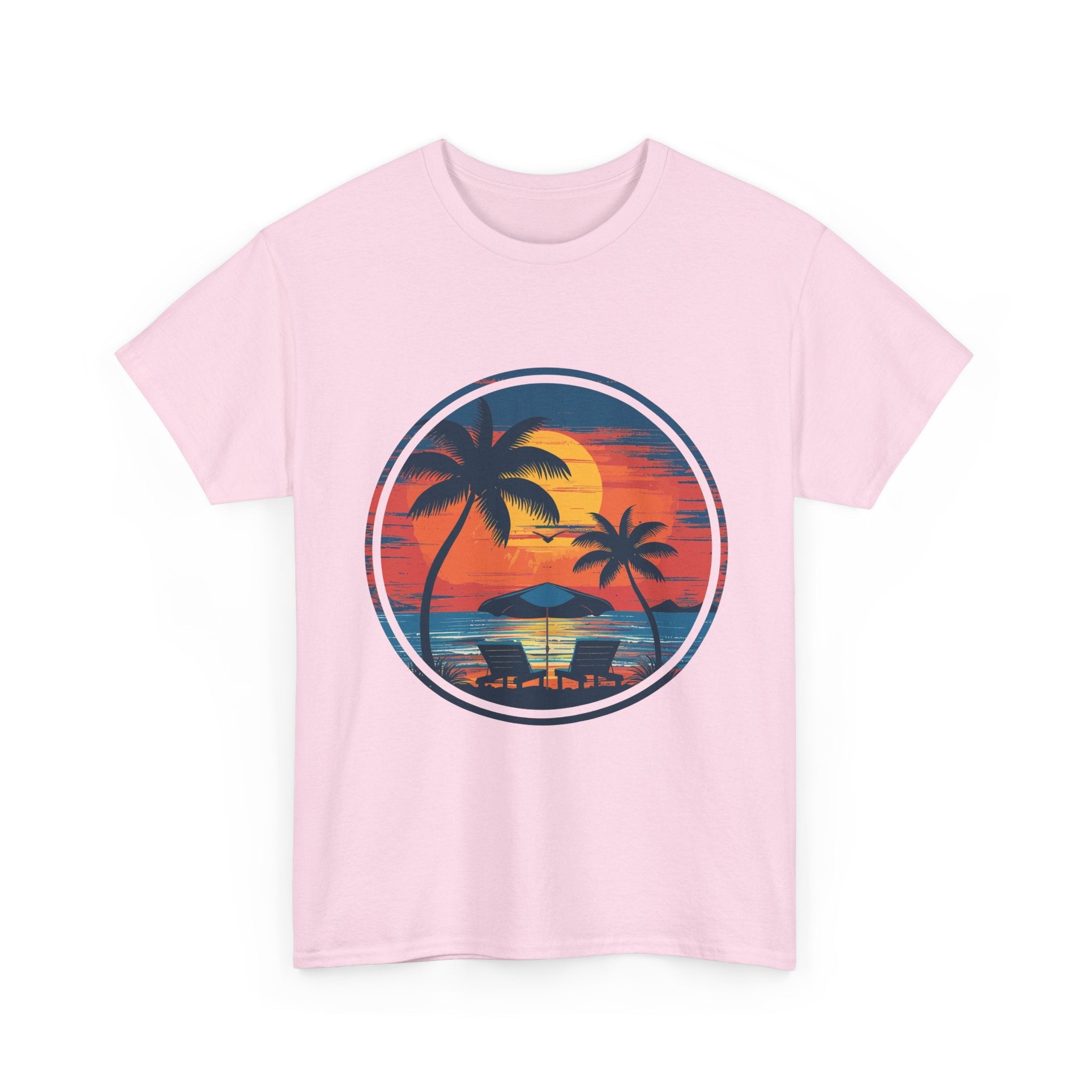 Tropical Sunset Graphic T- Shirt Printify