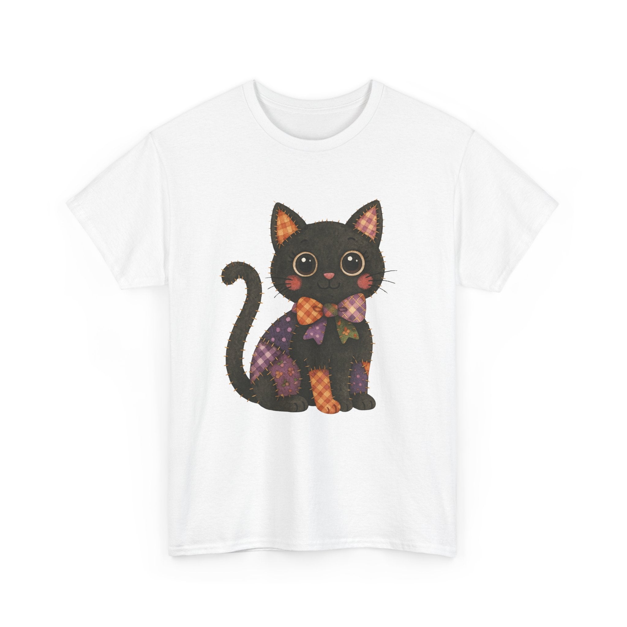 Cute Black Cat Halloween T- Shirt Printify