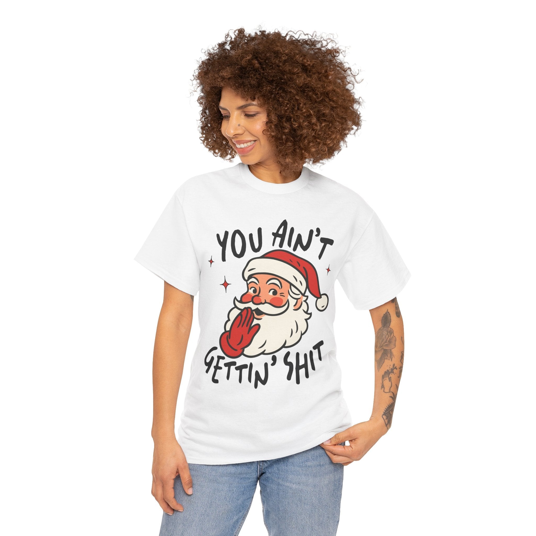 Holiday Humor Santa Funny Christmas T- Shirt Printify