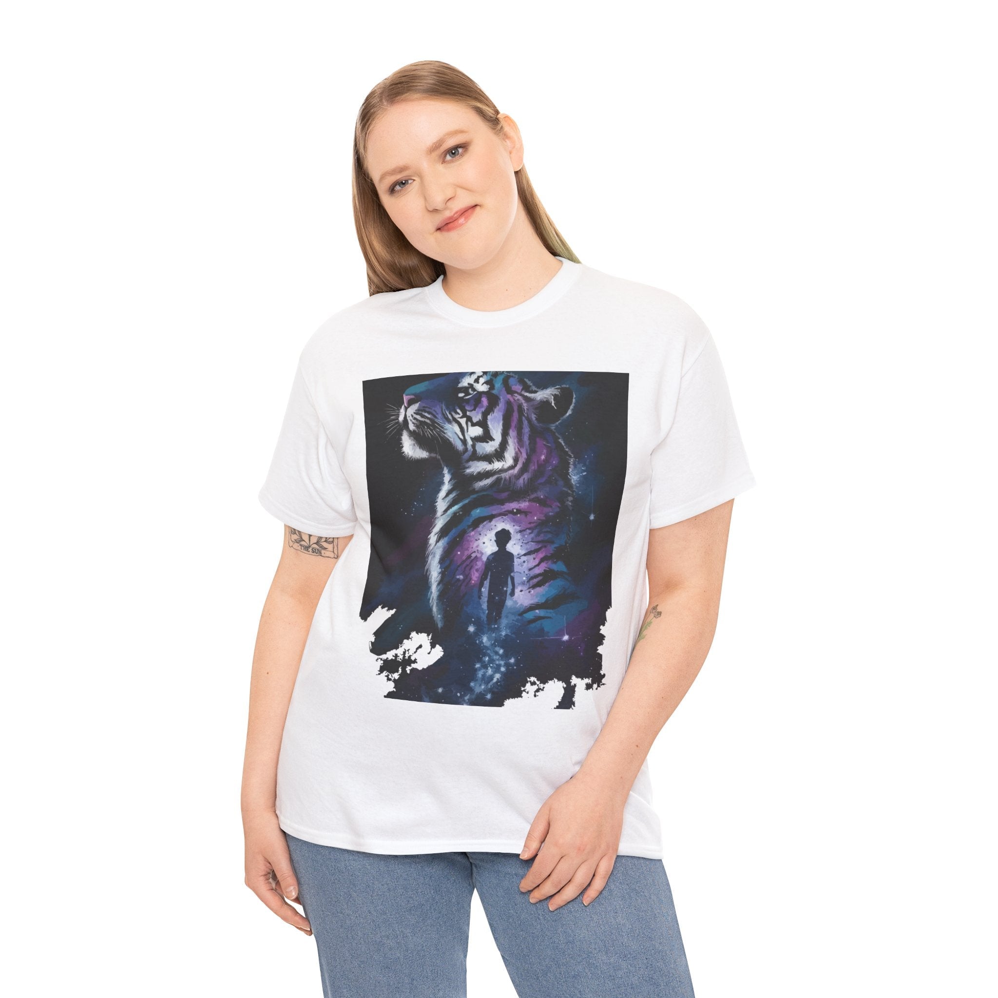 Mystical Tiger Graphic T-Shirt Printify
