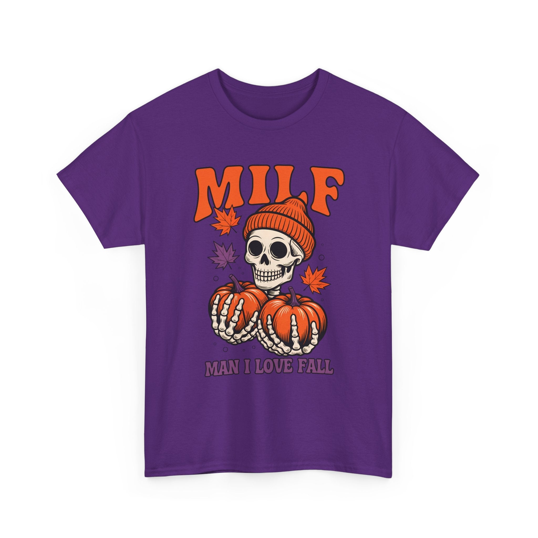 Fall Themed Unisex T-Shirt "MILF: Man I Love Fall" Printify