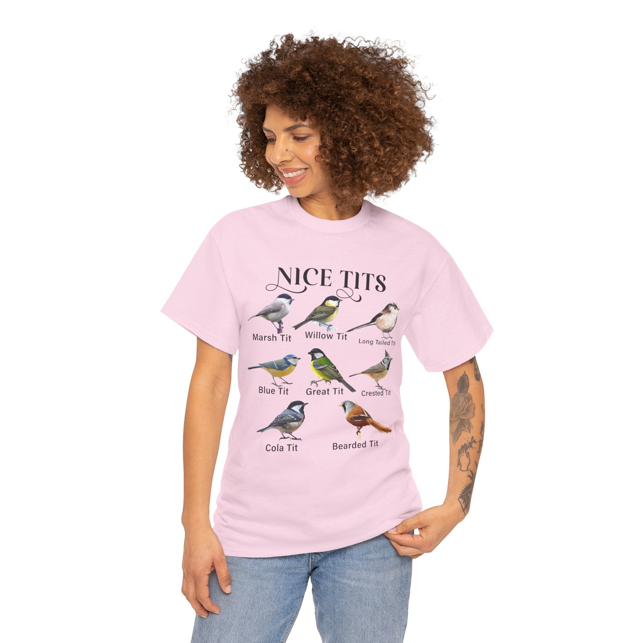 Nice Tits Birds Funny T-Shirt Printify