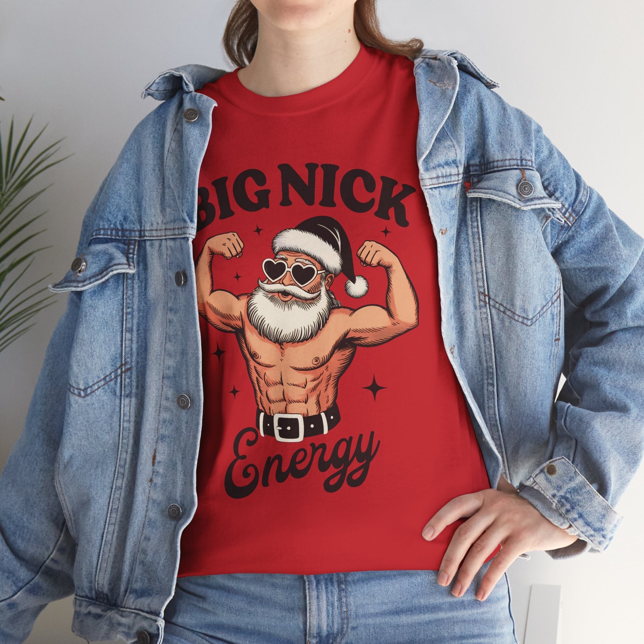Big Nick Energy Unisex Christmas T-Shirt Printify