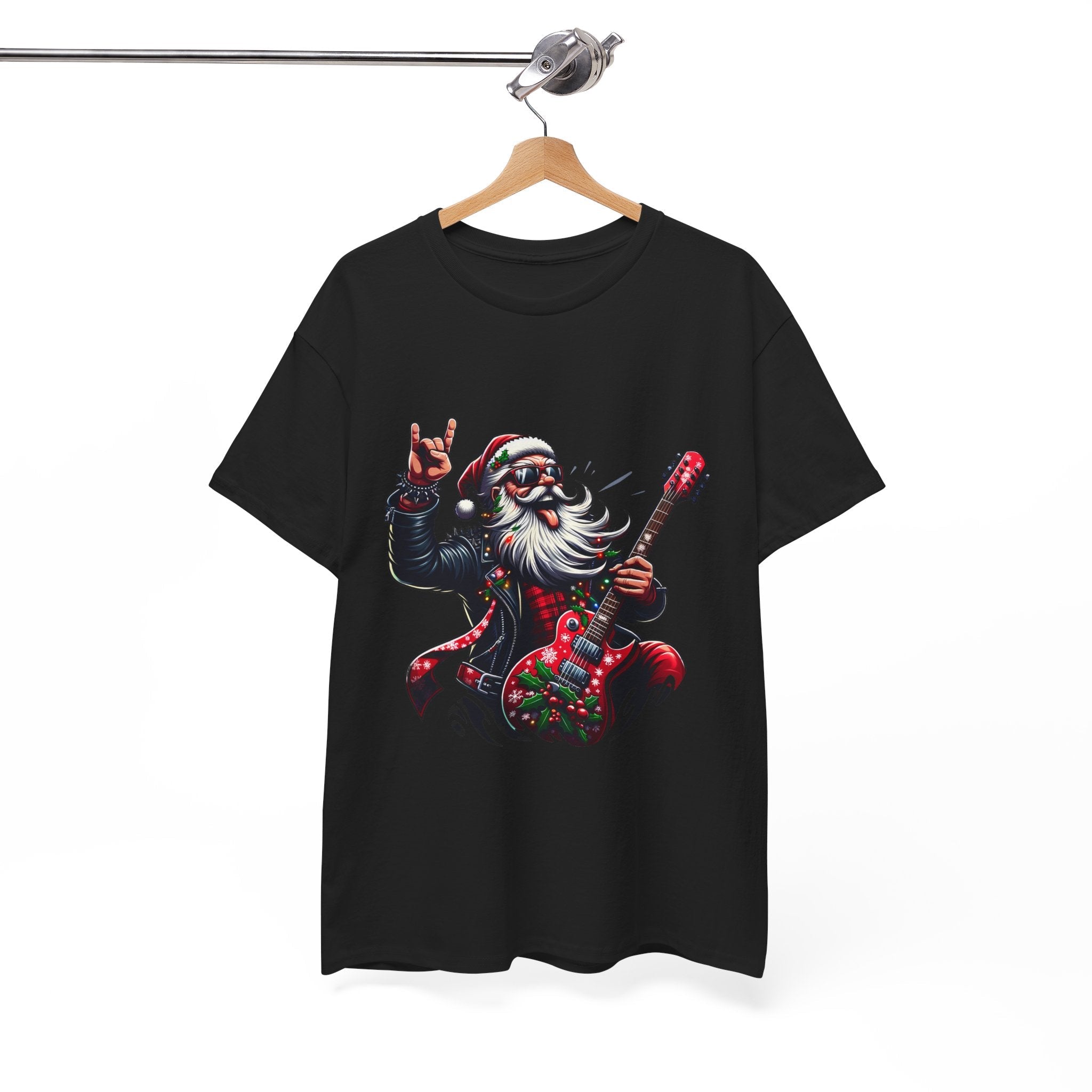 Rockin' Santa Unisex Graphic T- Shirt Printify