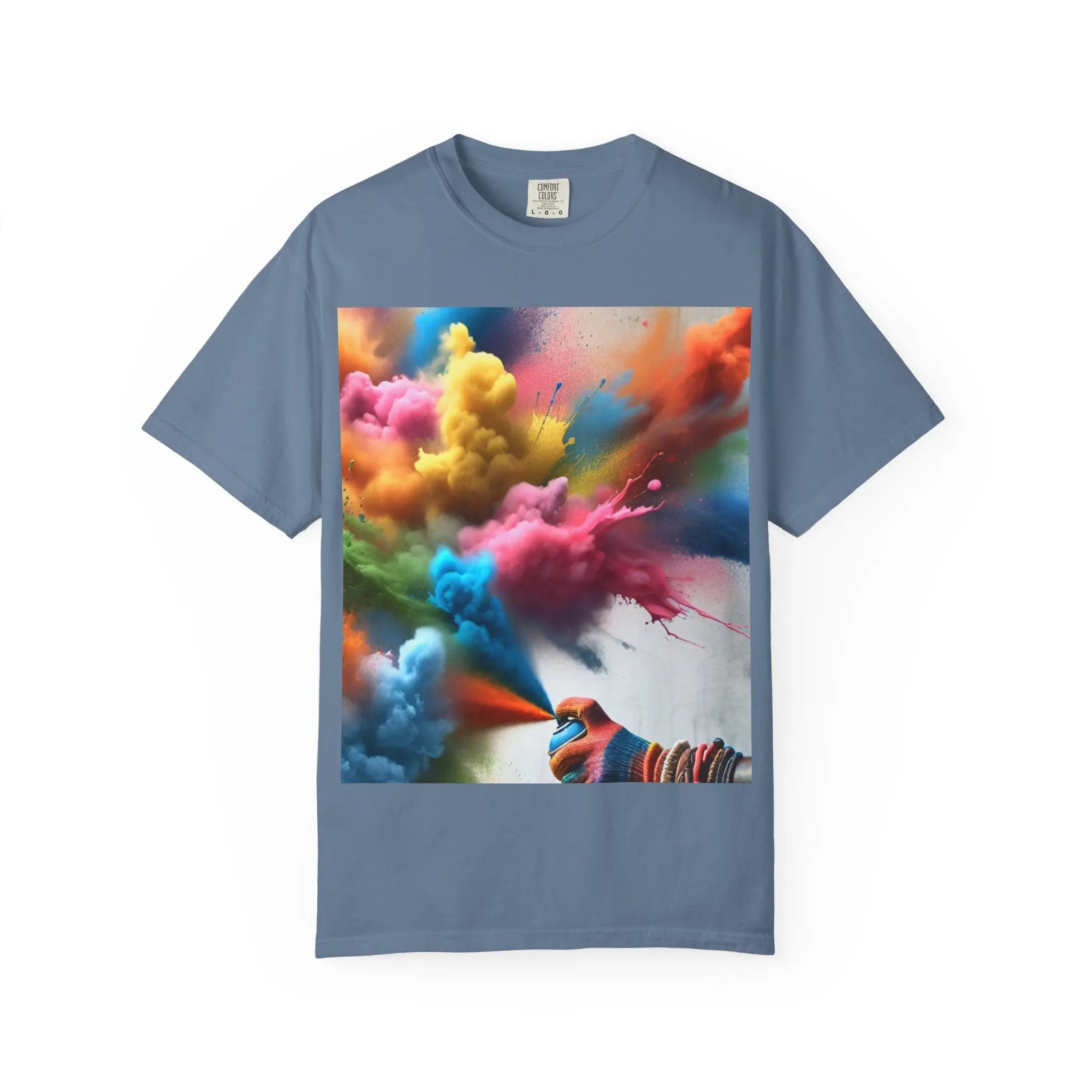 Colorful Spray Graphic T-shirt Printify