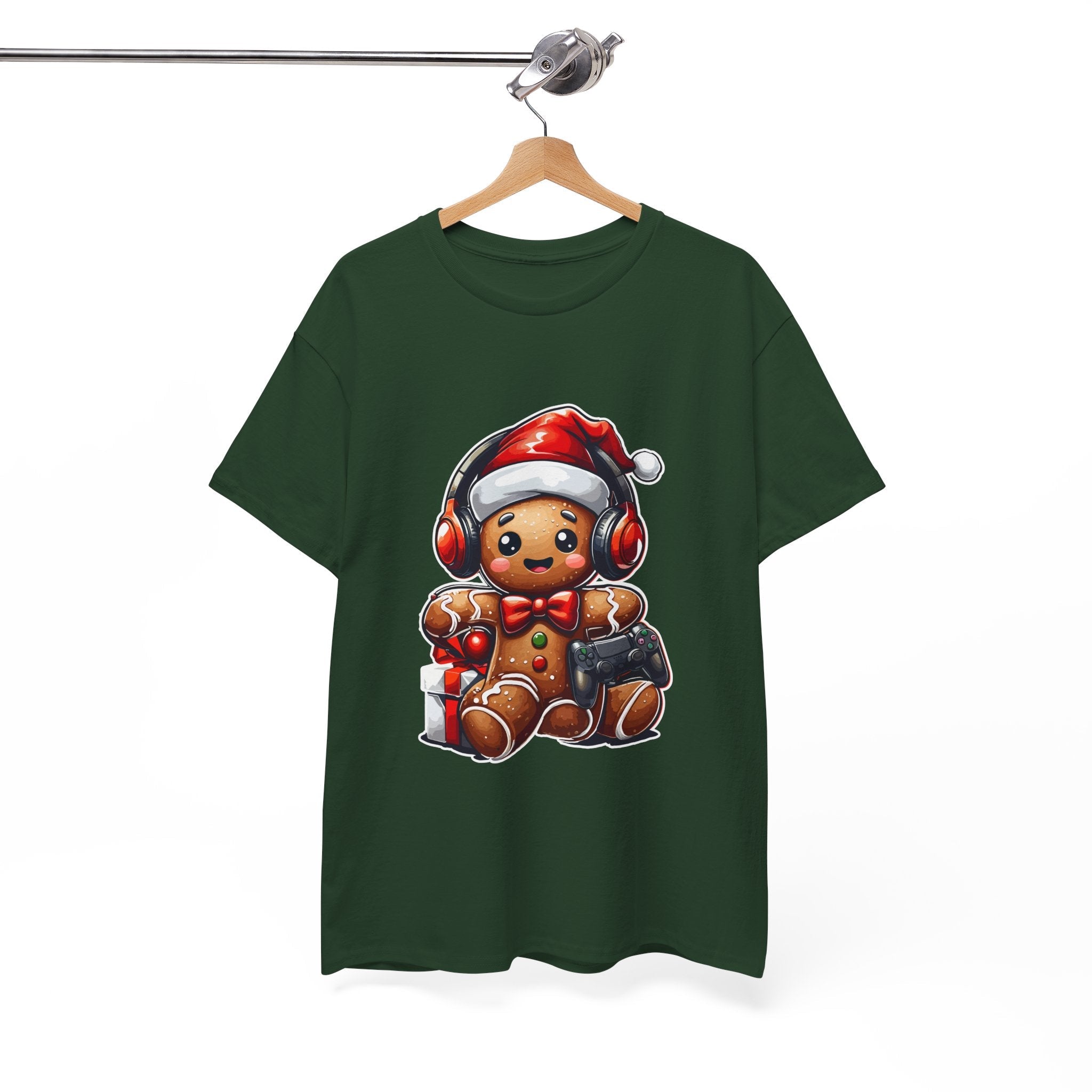 Gamer Gingerbread Unisex Graphic T- Shirt Printify