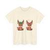 Festive Reindeer Christmas T- Shirt Printify
