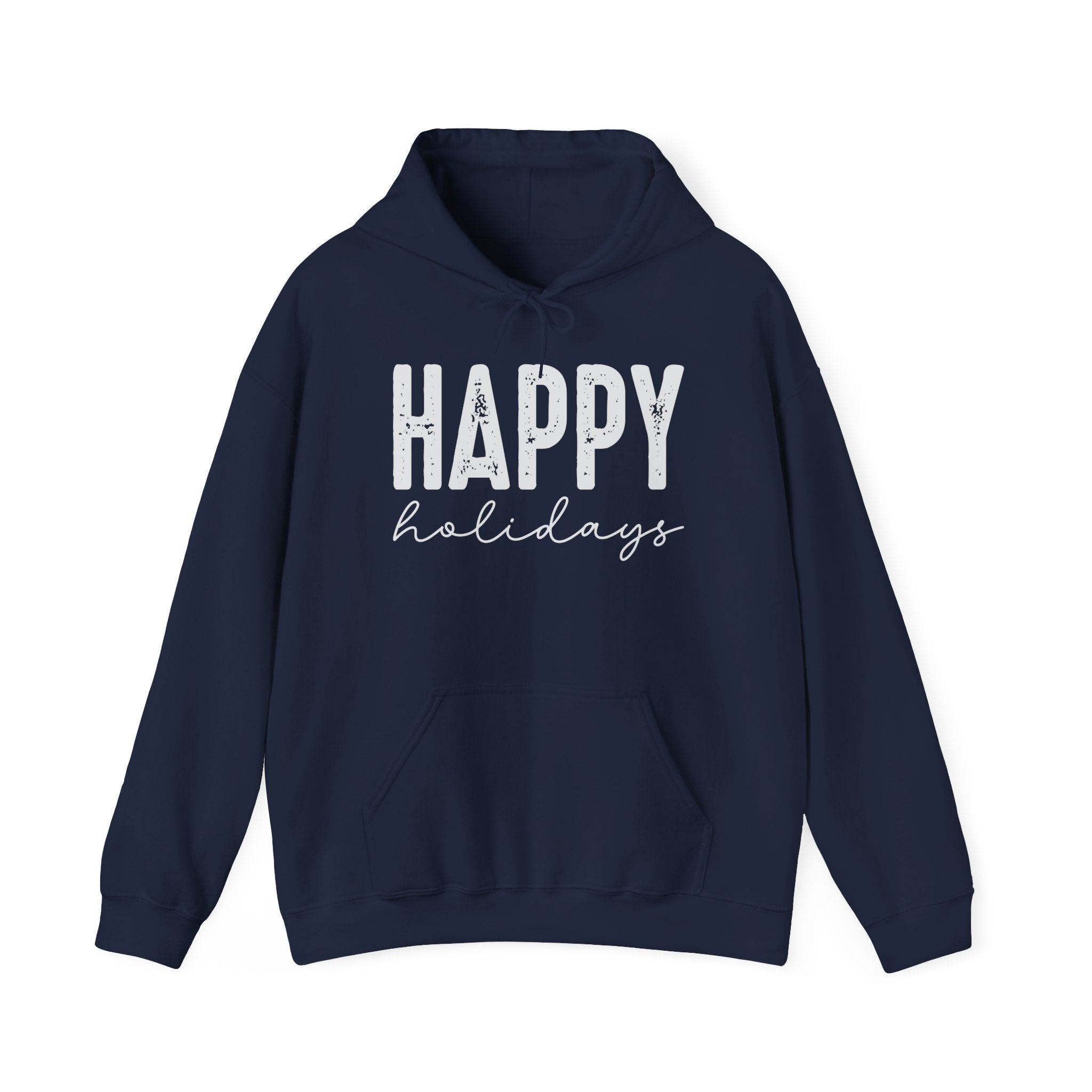 "Happy Holidays" Graphic Hoodie Printify